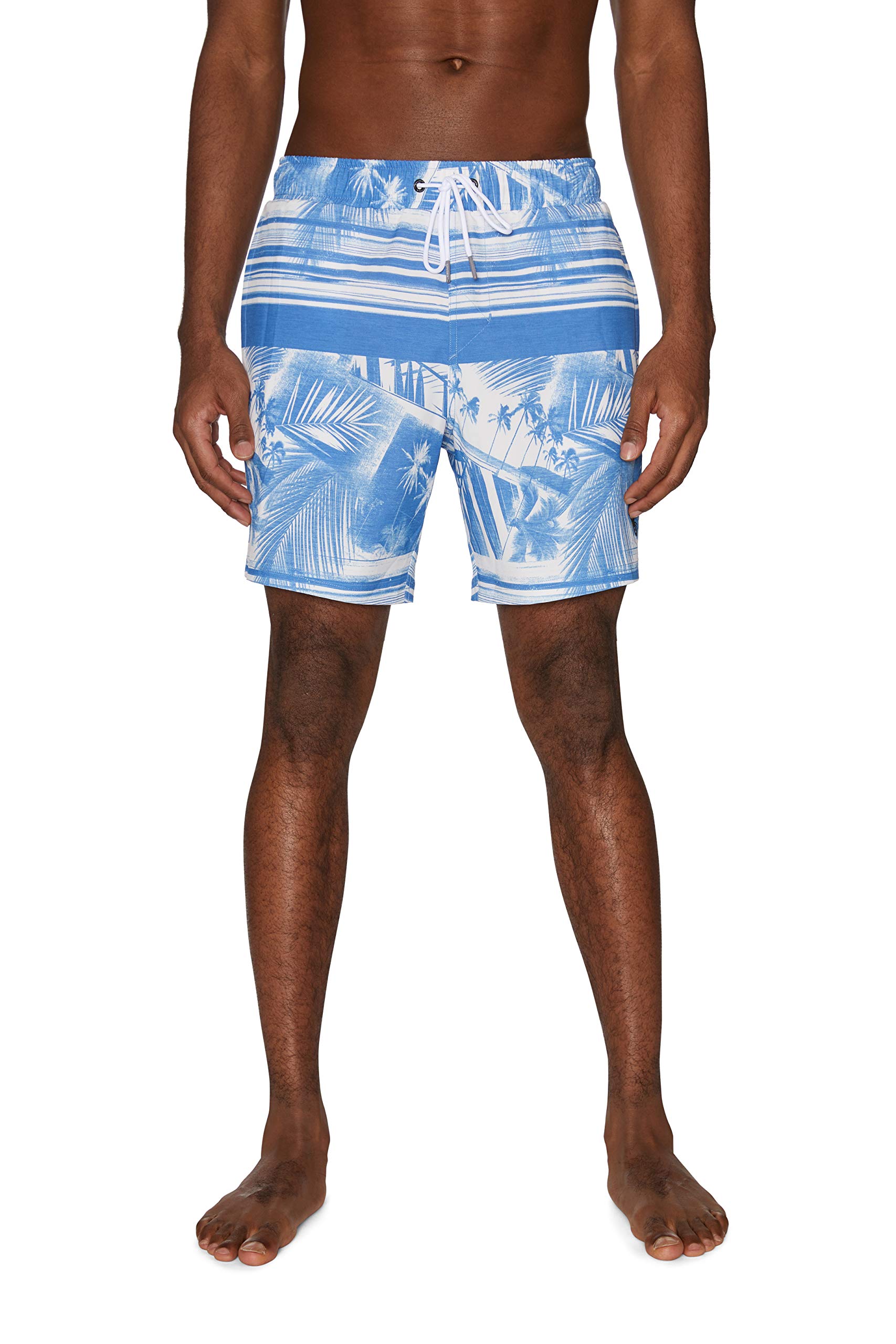 **Spyder Men's Quick-Dry Stretch 7-inch Swim Trunks with UPF 50+ Sun Protection, Gym Shorts with Pockets & Mesh Liner – Perfect for Swimming, Beach, and Workout**