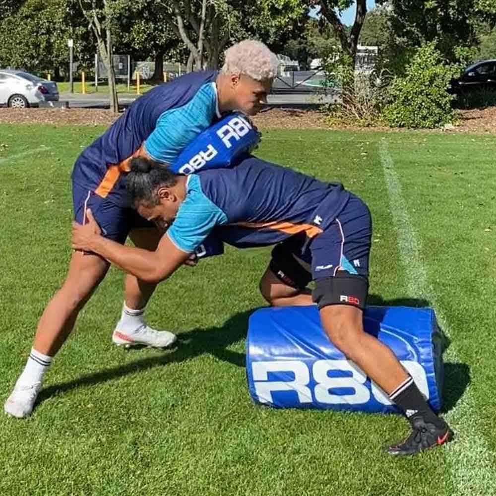 R80 Senior Half Tackle Bag - Weighted 28kg (70lbs) for Football Training, Rugby Practice & Strength Conditioning | Durable Sports Equipment for Athletes & Coaches