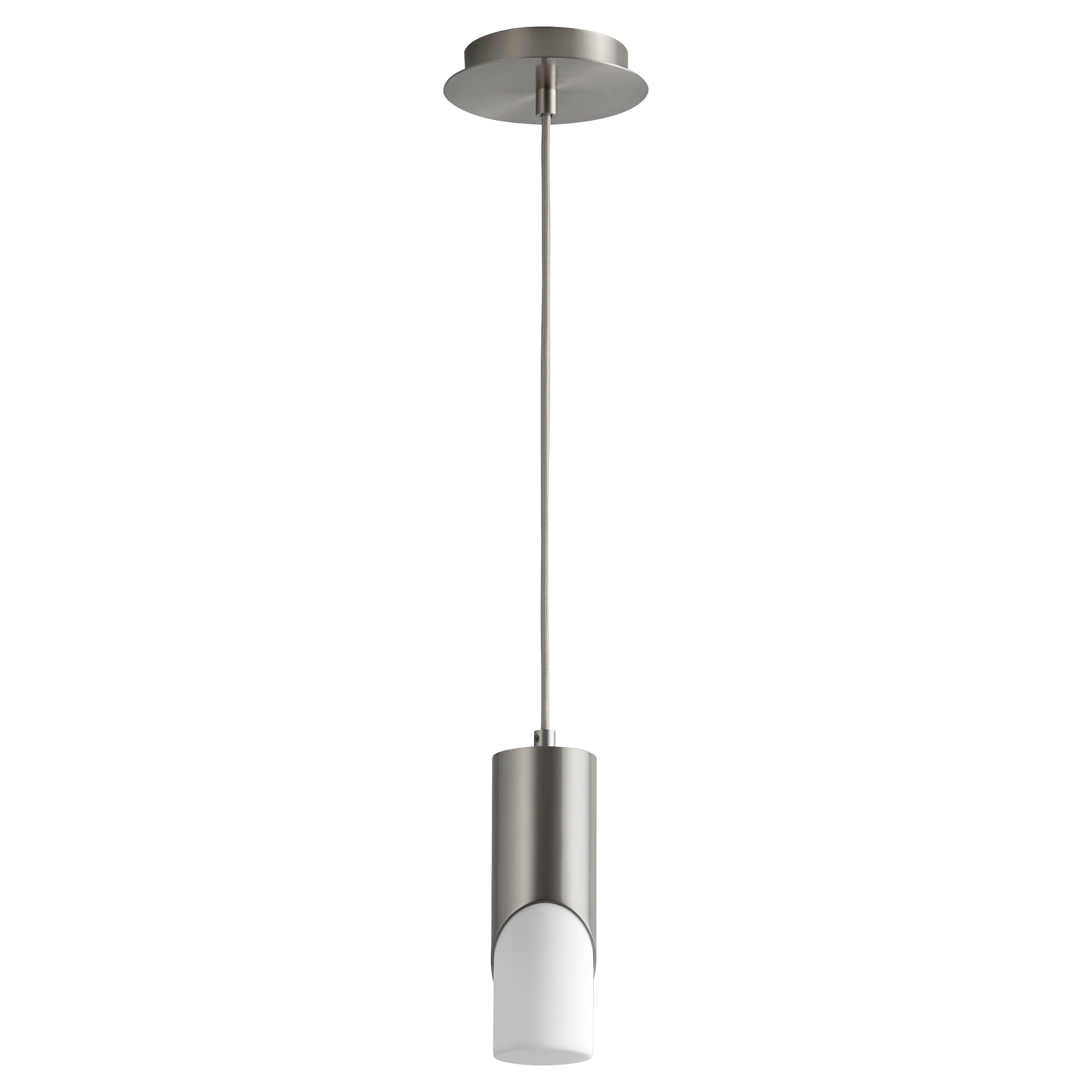 Oxygen Ellipse 3 667 224 Pendant Light Fixture - Satin Nickel Finish - Modern Ceiling Light for Living Room, Bedroom, and Dining Room