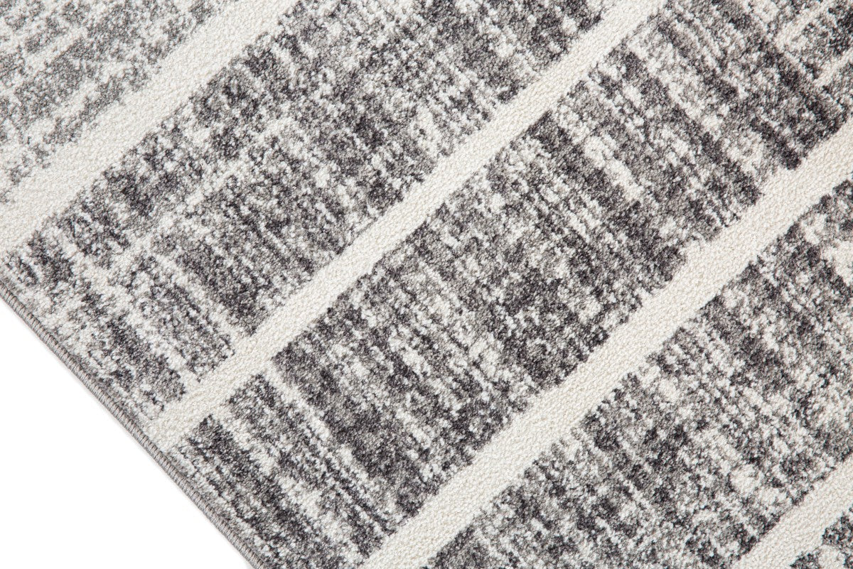 8x11 Area Rug White and Silver - Soft Modern Plush Carpet for Living Room, Bedroom, Office - Non-Slip Backing, Easy to Clean, Durable Home Decor