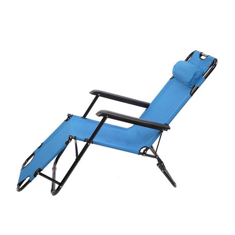 Portable Dual-Purpose Folding Reclining Camping Chair RHC-202 - Lightweight Extendable Outdoor Chair for Backyard, Beach & Picnic (Blue) | Perfect for Camping, Fishing & Garden Relaxation