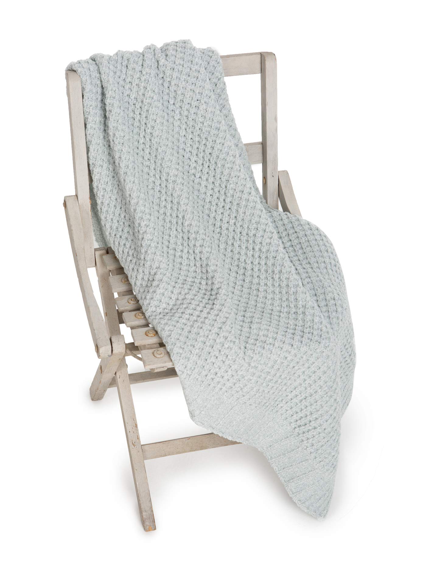 Barefoot Dreams Waffle Knit Baby Blanket for Boys & Girls - Soft Hand-Knit Look Luxury Blanket - Perfect for Nursery, Stroller, Swaddling & Baby Shower Gifts