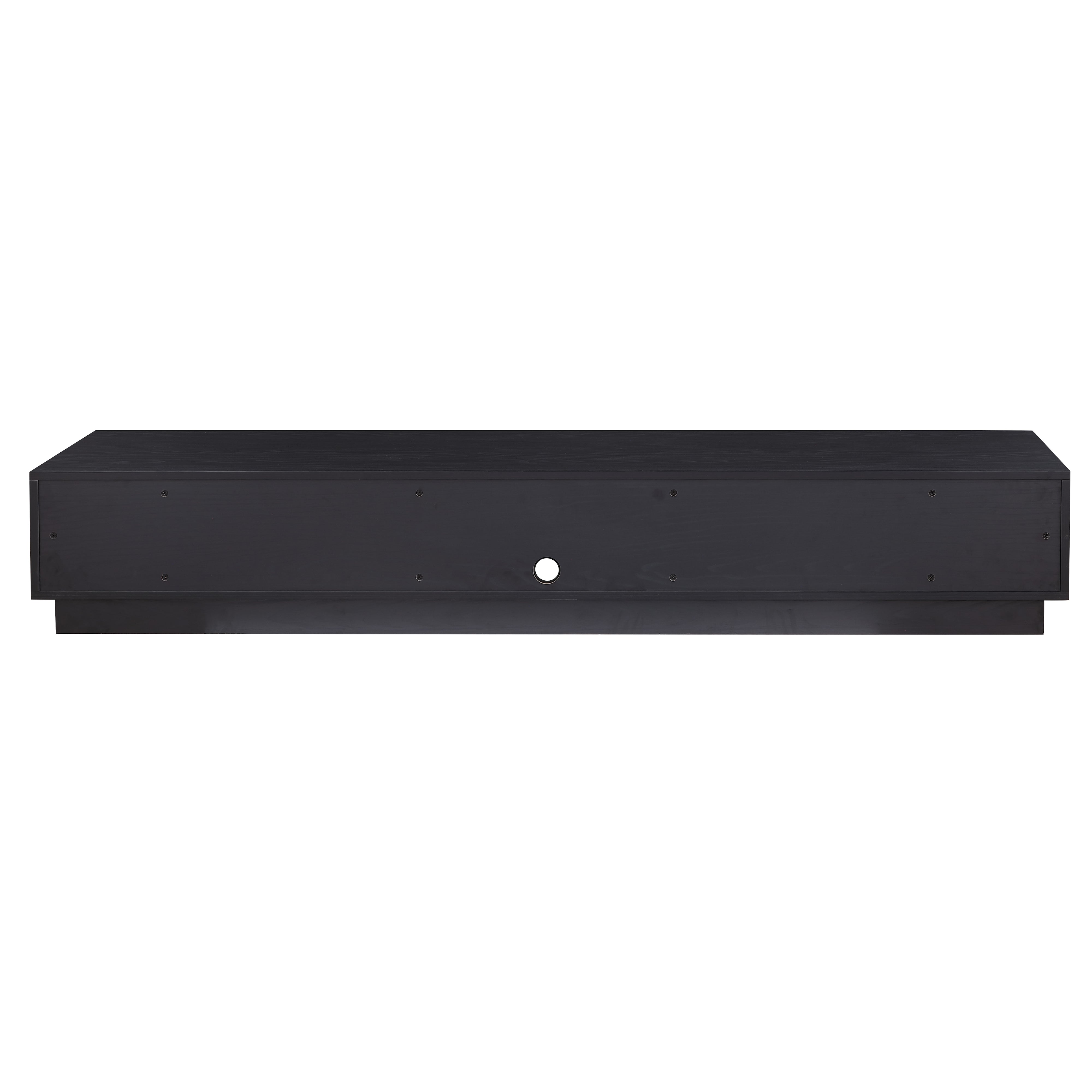 Tauris Rio 2200mm Black Oak Low Line TV Stand - Modern Entertainment Center & Media Cabinet for Living Room, Home Theater, and Gaming Setup