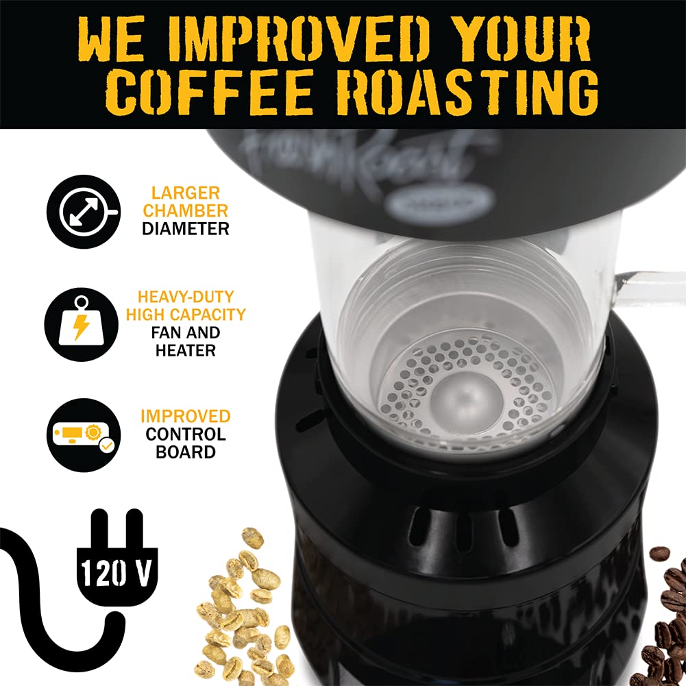 SR800 Automatic Coffee Bean Roaster Machine - Home Coffee Roasting with Adjustable Temperature & Convection Fan - Digital Display & Fast Roasting System - Perfect for Fresh Specialty Coffee at Home, Gifts for Coffee Lovers, Small Coffee Shops & Baristas