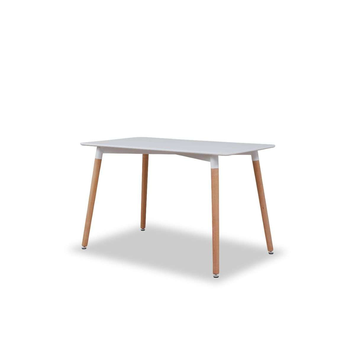 Modern 4-Seater White Dining Table Set for Small Spaces - Perfect for Apartments, Breakfast Nooks & Cozy Kitchens