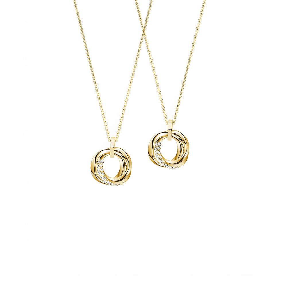 Trinity Infinity Necklace Pendant - Elegant Silver Love Symbol Jewelry for Women, Gift for Her, Anniversary & Valentine's Day - Perfect for Romantic Occasions & Everyday Wear