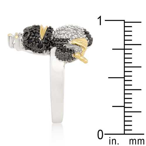 Exquisite Cubic Zirconia Frog Prince Ring - Elegant Costume Jewelry for Women | Perfect for Fairy Tale Themed Parties, Cosplay & Unique Gift Giving