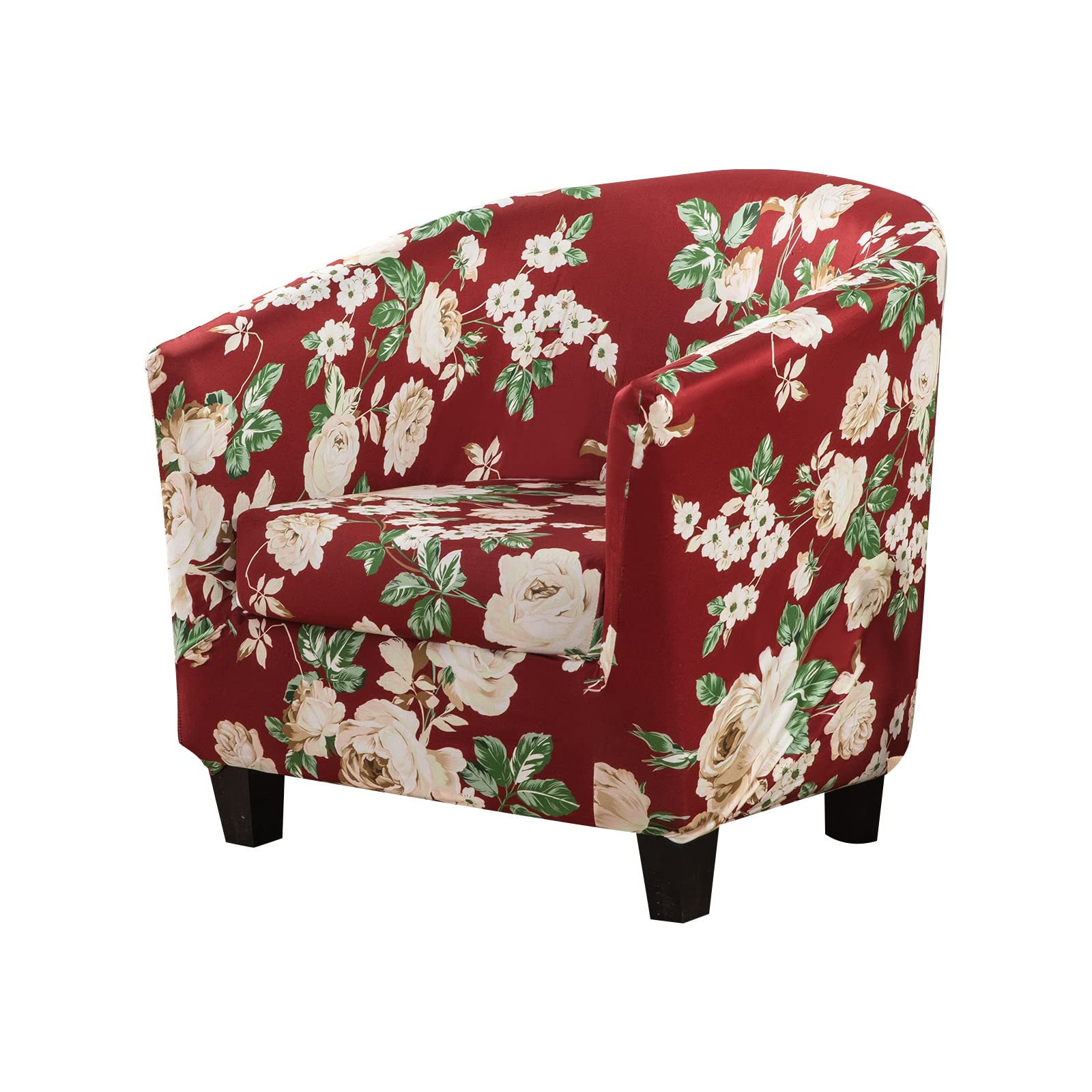 Eco-Ancheng 2-Piece Stretch Club Chair Slipcover - Printed Tub Chair & Armchair Cover, Sofa Protector for Living Room - Perfect for Home Decor, Furniture Protection & Comfortable Seating