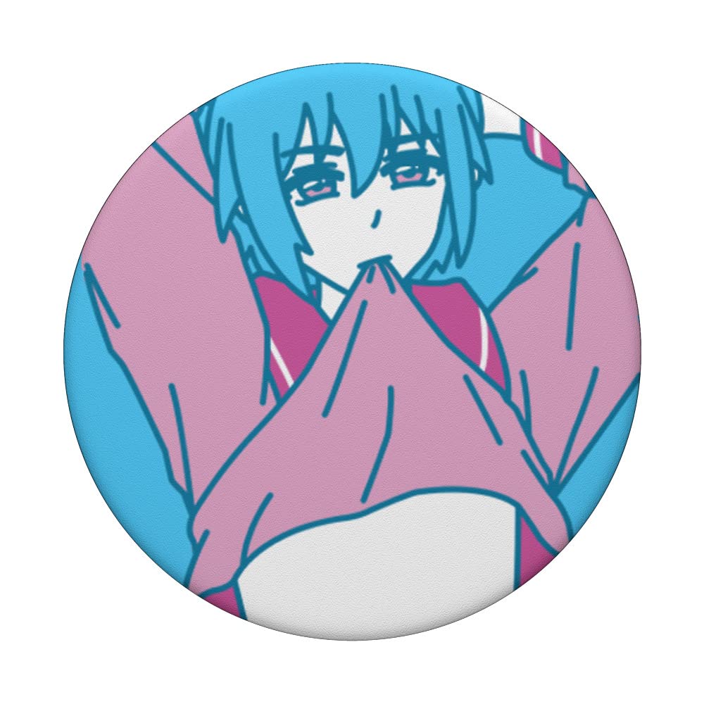 Pastel Aesthetic Yaoi Anime Boy Crossdressing PopSockets - Swappable PopGrip for Phones & Tablets - Perfect for Anime Fans, Cosplay Enthusiasts & LGBTQ+ Pride Accessories