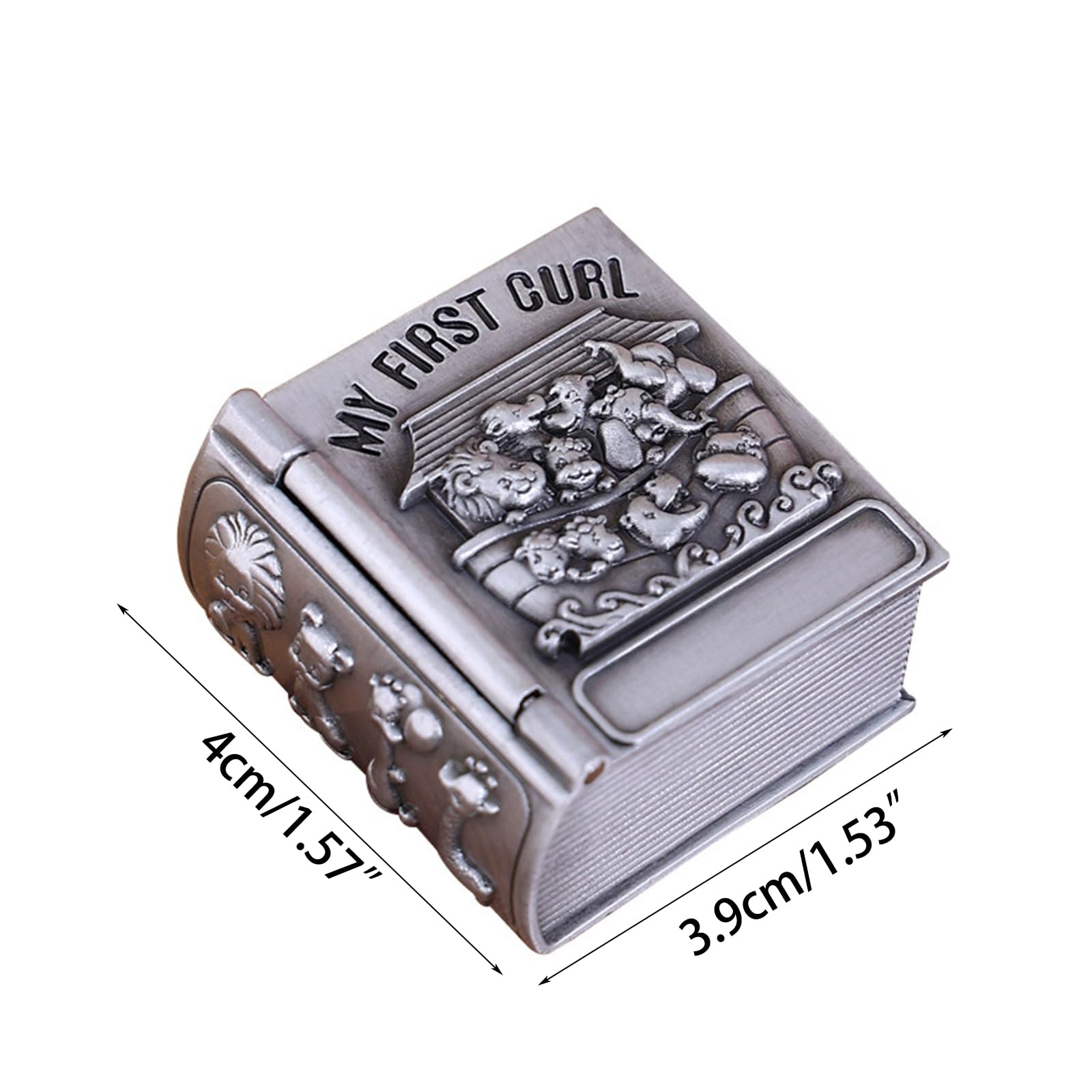 European Baby Teeth Keepsake Box - Zinc Alloy First Tooth Storage for Kids, Perfect for Milestone Memories