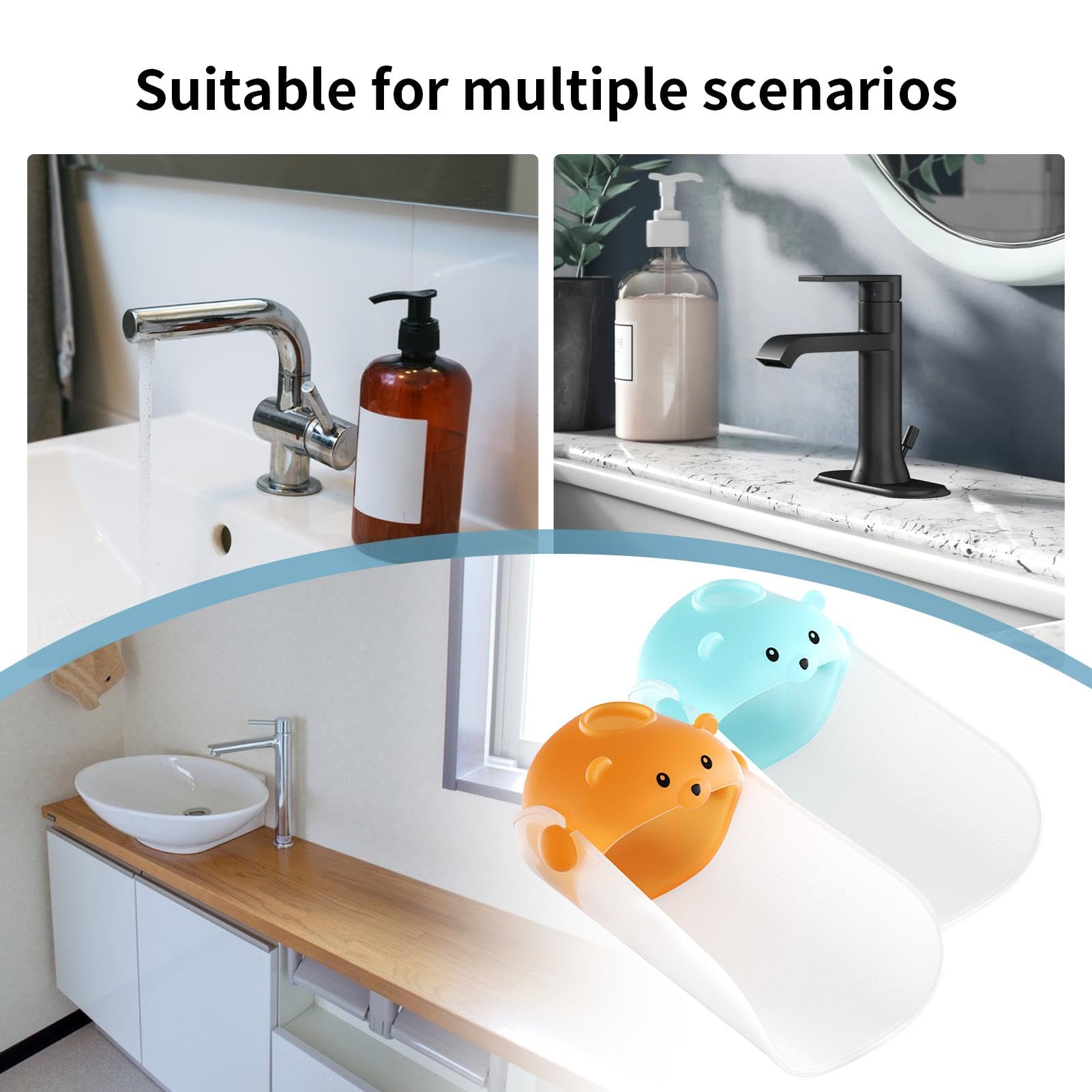 **Safety Faucet Extender for Hand Washing | Non-Slip Sink Spout Extender for Kitchen, Bathroom & School | Perfect for Kids, Elderly & Disabled Users**