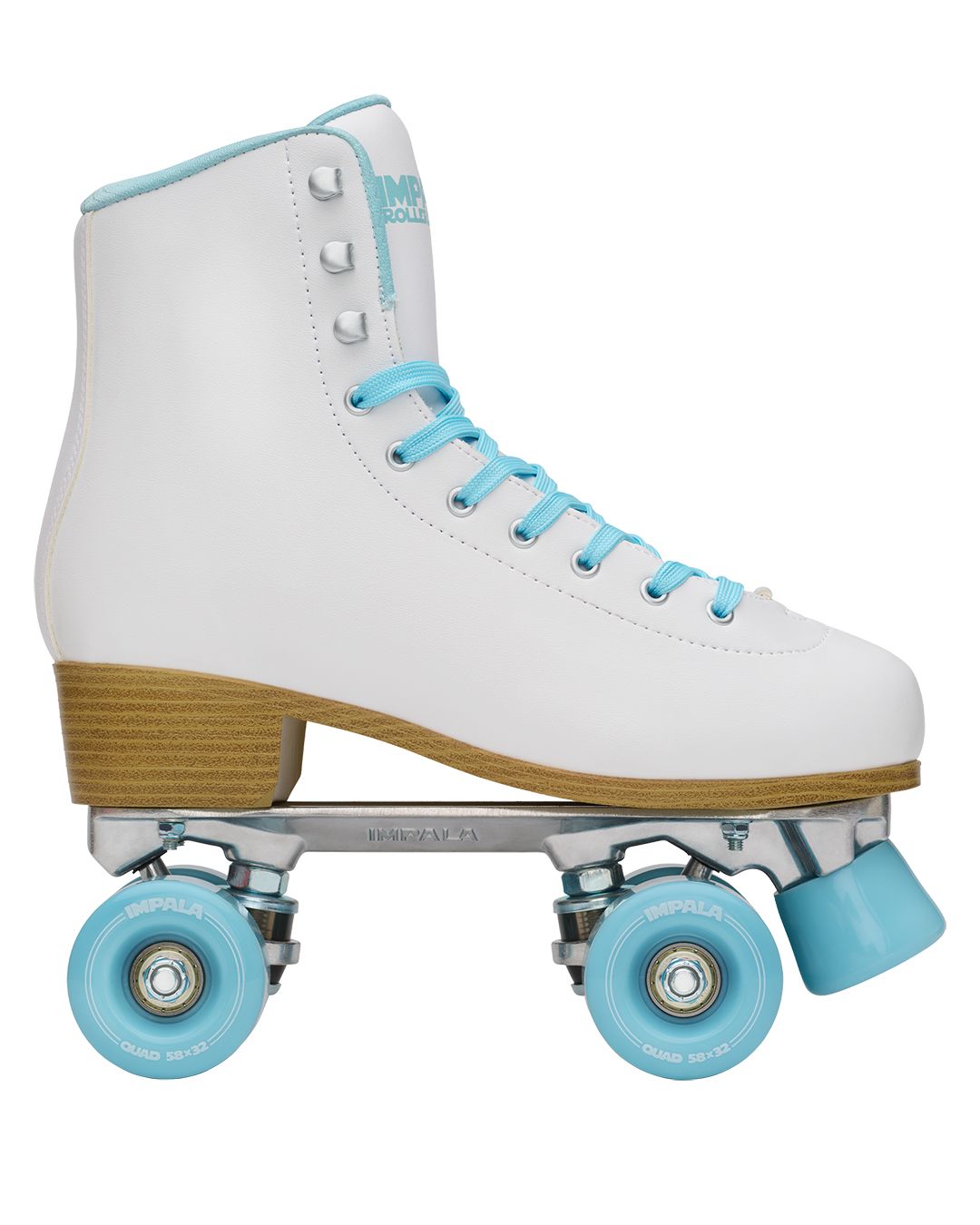 Impala White Ice Sidewalk Roller Skates for Women & Men - Outdoor & Indoor Quad Roller Skates for Beginners & Pros - Perfect for Rink, Park, Street Skating & Fitness