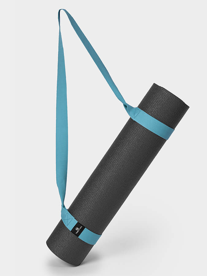 Organic Cotton Yoga Mat Strap Carrier for Yoga Studio - Premium Yoga Mat Holder with Adjustable Shoulder Strap - Perfect for Yoga Class, Gym, Travel & Outdoor Workouts