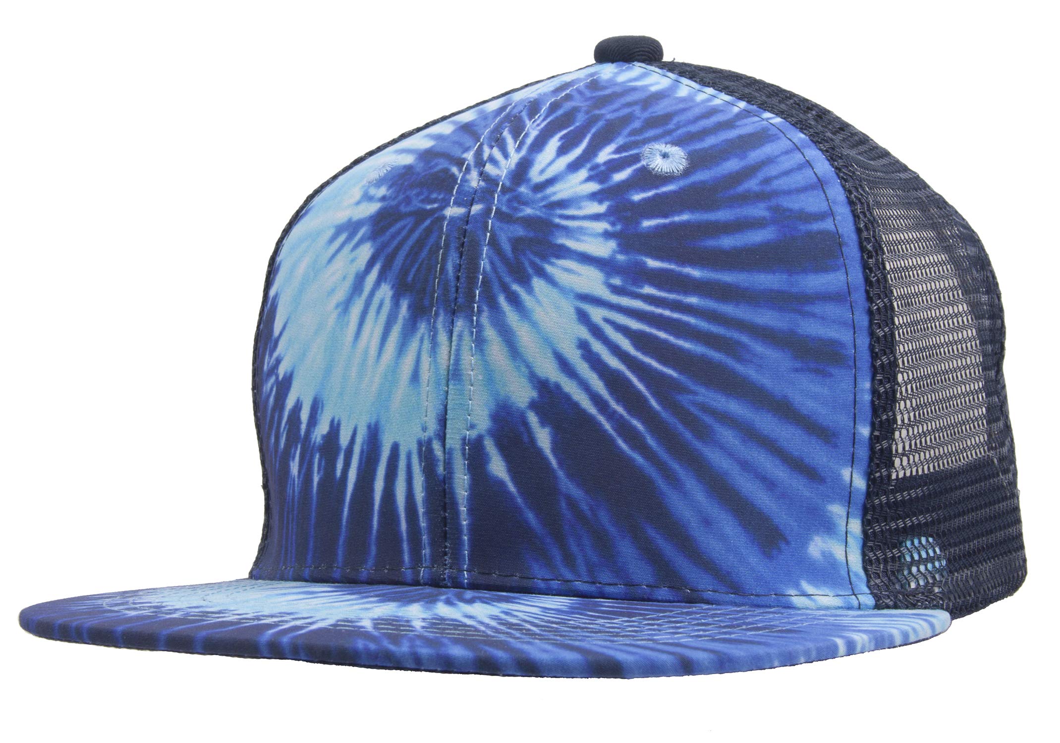 Trendy Tie-Dye Adjustable Trucker Hats for Men & Women - Breathable Mesh Back, Snapback Closure - Perfect for Outdoor Activities, Sports, and Casual Wear