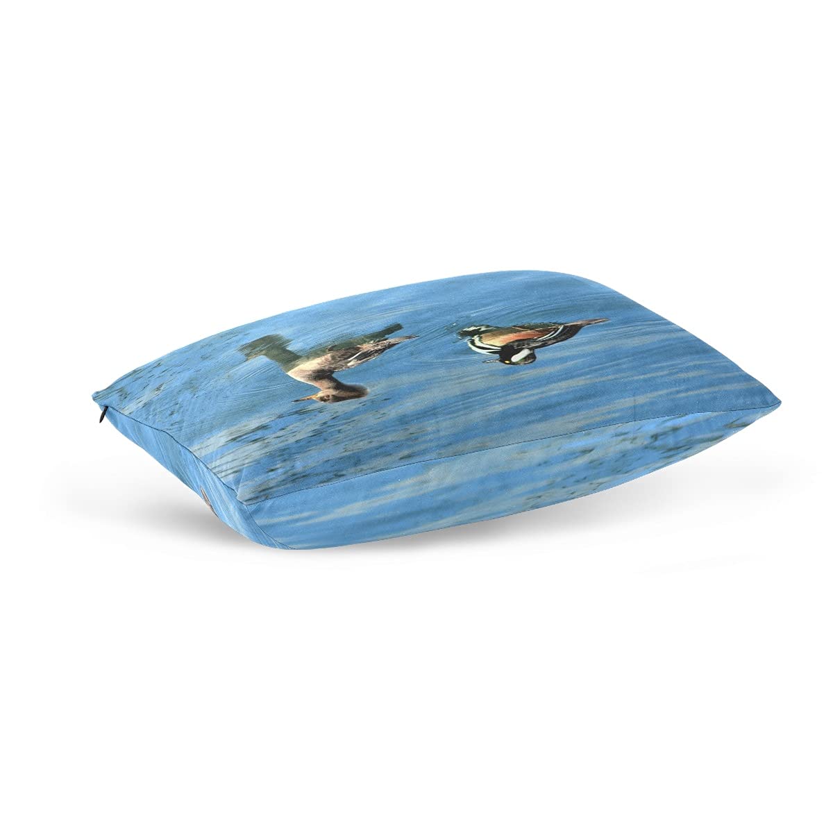 Hooded Merganser Zippered Pillow Cases - Soft 20x36 Inch Throw Pillow Covers for Couch, Sofa & Home Decor | Perfect for Living Room, Bedroom & Seasonal Decoration