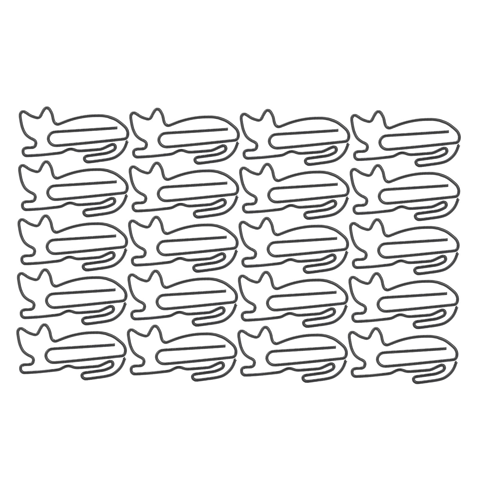 30PCS Cat-Shaped Paper Clips - Rustproof Wire Note Holders for Office, School & Home Organization | Cute Stationery Supplies for Notebooks, Documents & Bulletin Boards