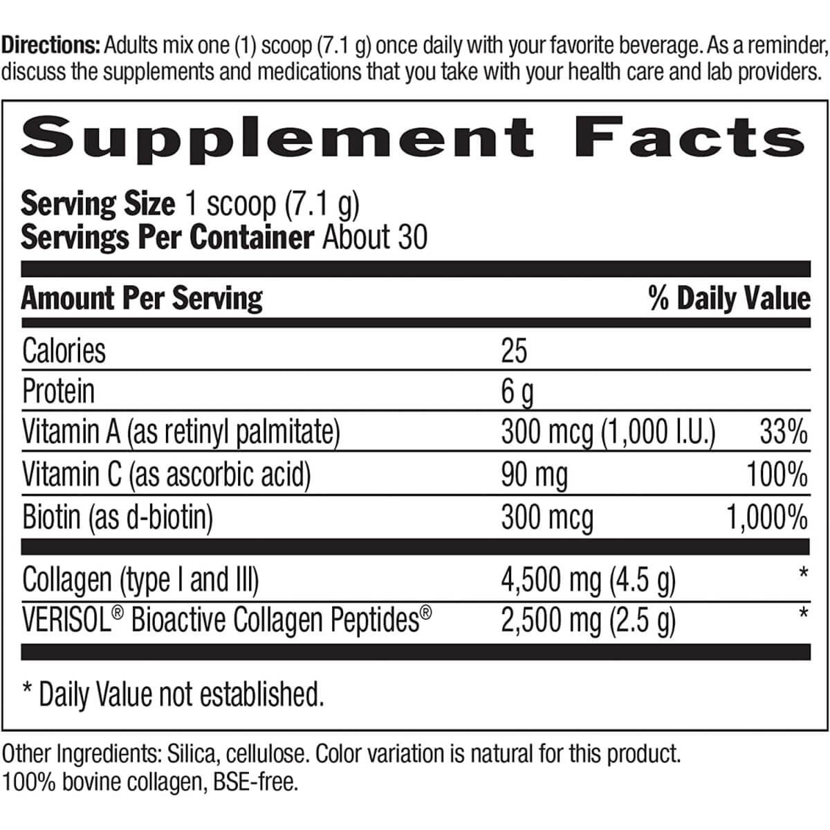 Country Life Maxi Collagen 7000 Powder - 7.5oz Hydrolyzed Collagen Peptides Supplement for Skin, Hair & Joint Support - Perfect for Smoothies, Coffee & Post-Workout Recovery