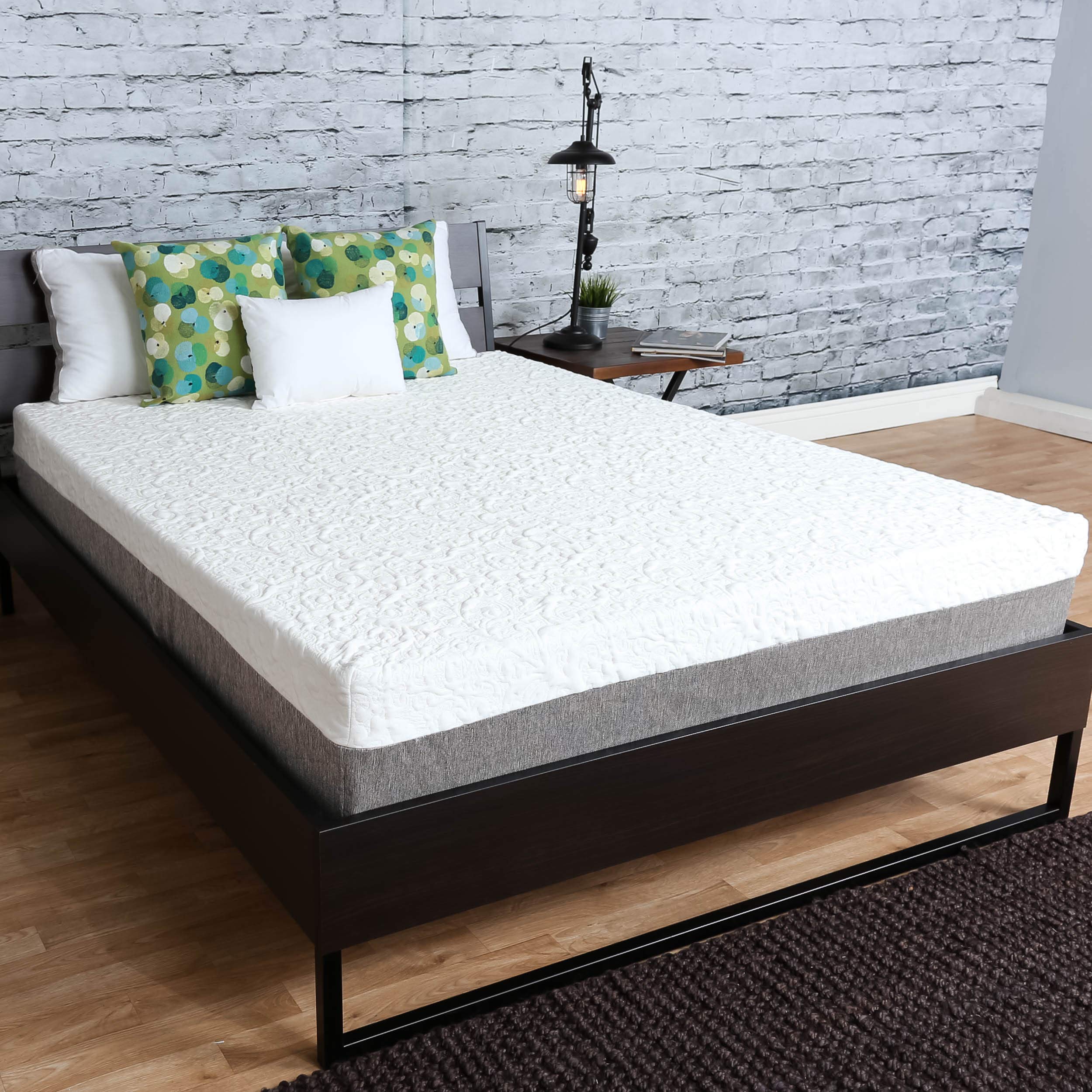 10 Inch Queen Size Graphite Gel Memory Foam Mattress - Premium Cooling Sleep Solution with 8-Way Stretch Cover for Campers, RVs & Trailers | Custom Sizes Available | Perfect for Outdoor Adventures & Road Trips