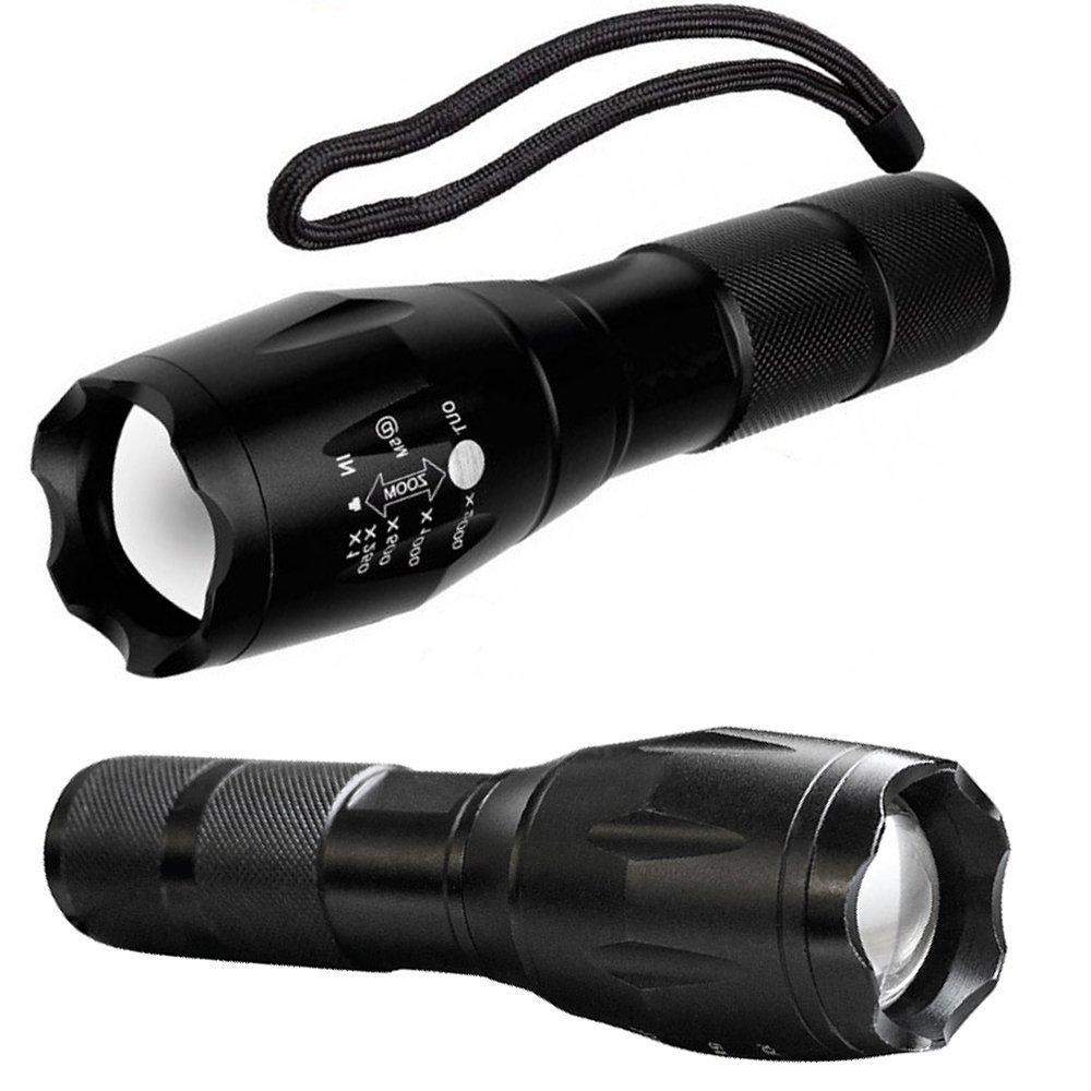 BESTSUN Predator Hunting Light - 350 Yards Zoomable Green & Red LED Flashlight for Night Hunting Coyotes, Hogs, Varmints - Tactical Light for Outdoor, Camping, Security & Emergency Use