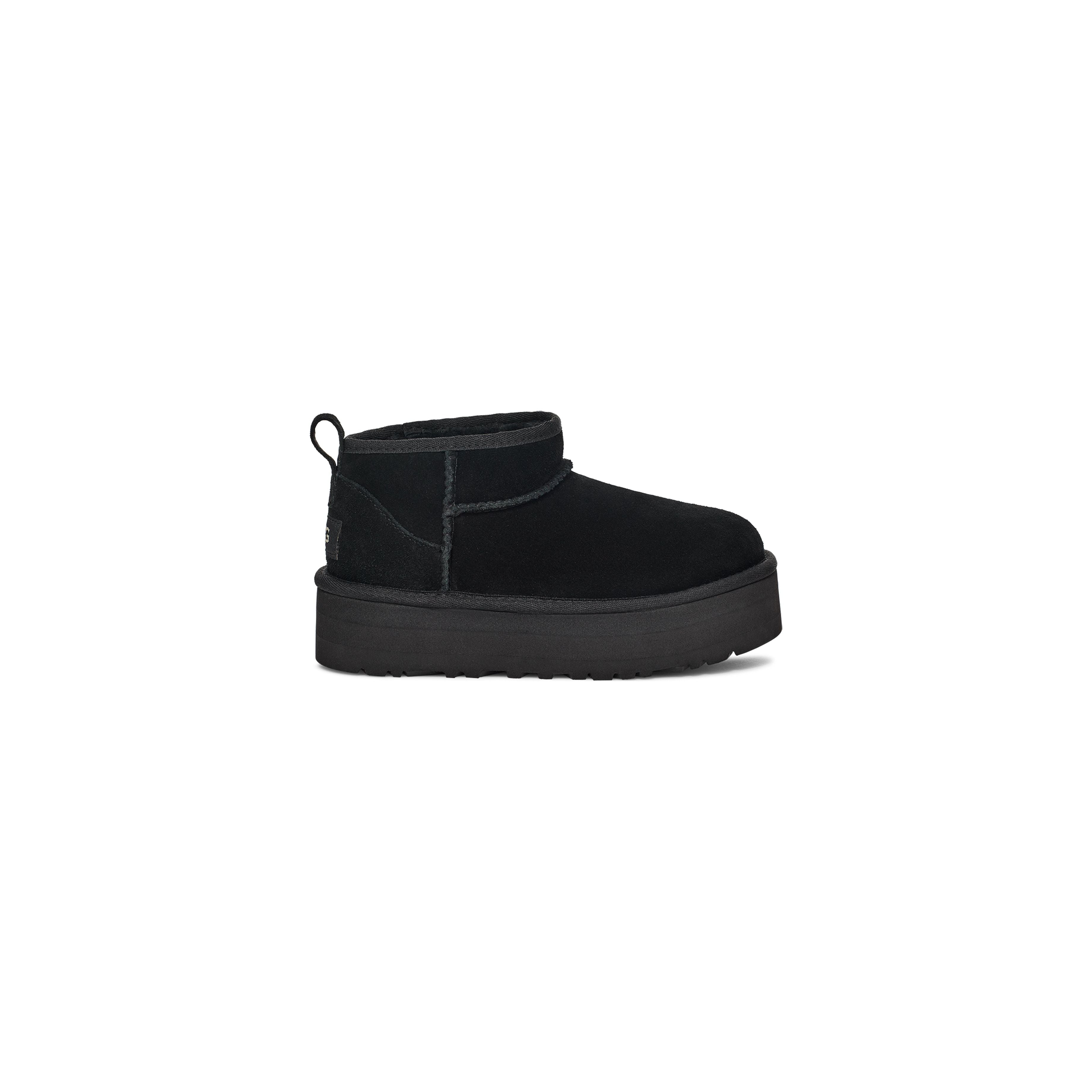 UGG Kid's Classic Ultra Mini Platform Boots - Black | Waterproof Winter Boots for Girls & Boys | Perfect for Snow, School & Outdoor Play