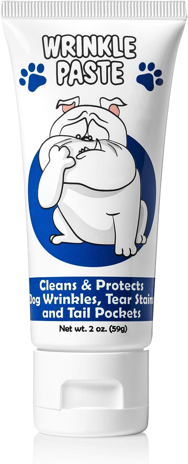 Best Wrinkle Paste for Dogs - 2oz | Anti-Wrinkle Cream for Dog Skin Folds | Prevents Irritation & Infections | Perfect for Pugs, Bulldogs & Breeds with Deep Skin Folds