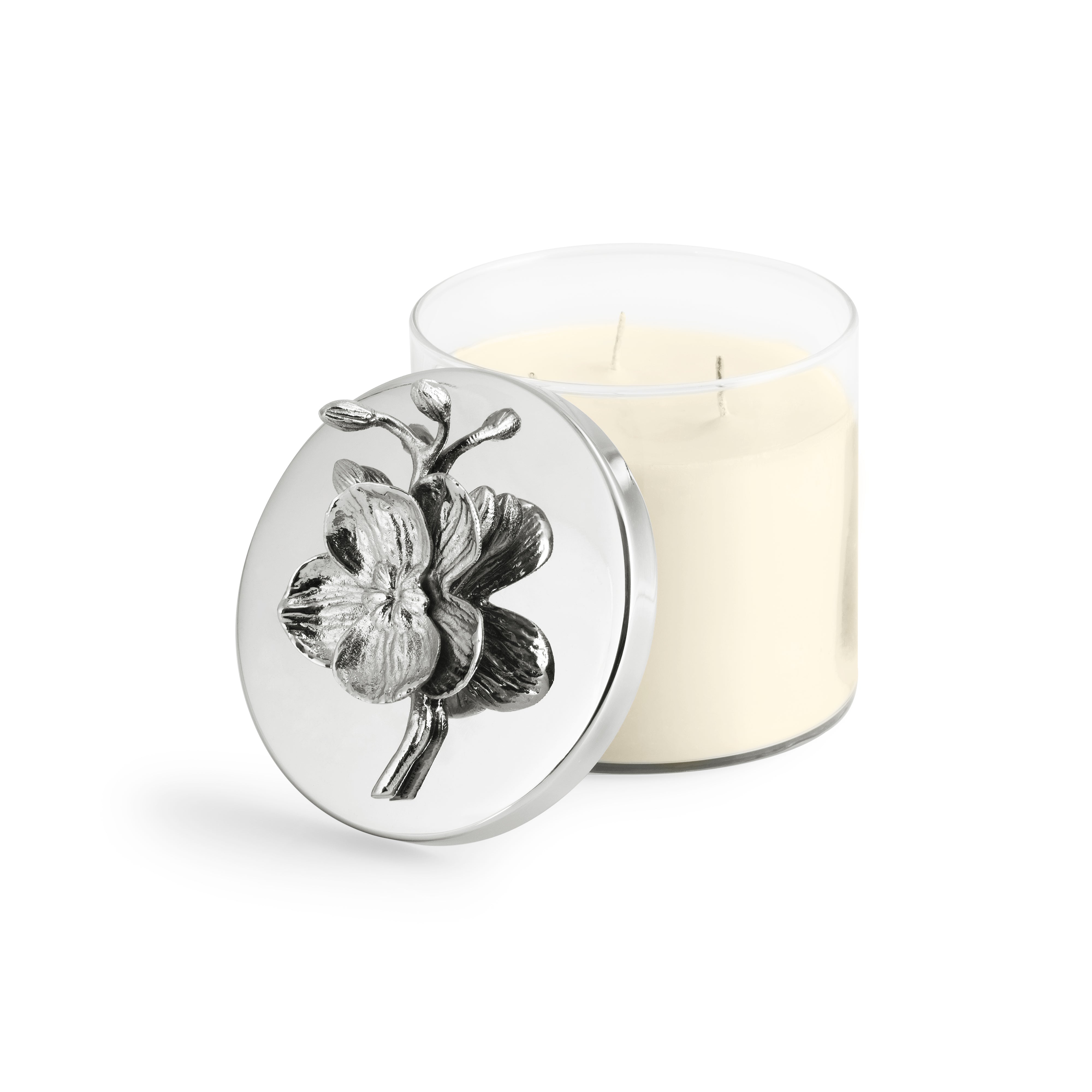 White Orchid Scented Candle - Premium Soy Wax Candle for Home, Spa & Relaxation - Long Lasting Fragrance for Aromatherapy & Decor