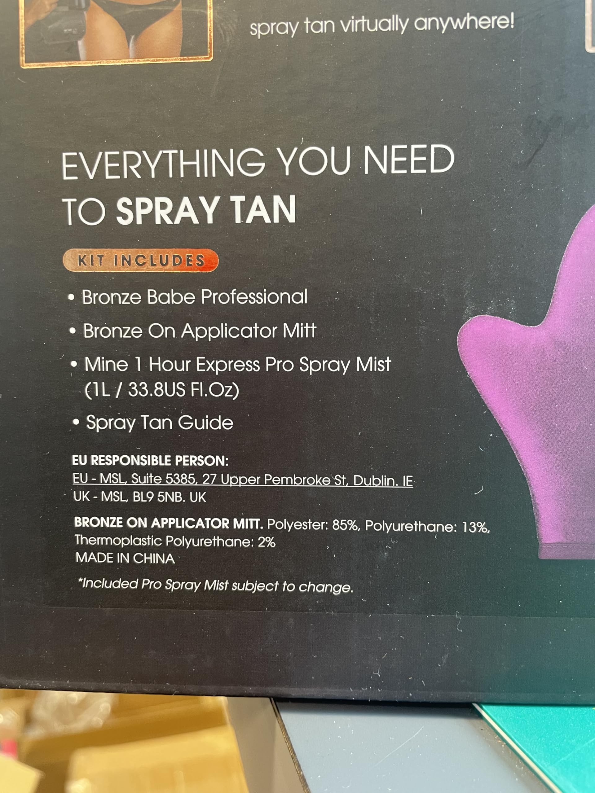 Professional Spray Tan Kit - MineTan Portable Spray Tanning Machine for Salons & Mobile Tanners | High Volume Lightweight Airbrush Gun with Coconut Water Pro Mist Solution (33.8 Fl Oz) | Perfect for Home Use, Salon Treatments & On-the-Go Tanning Services