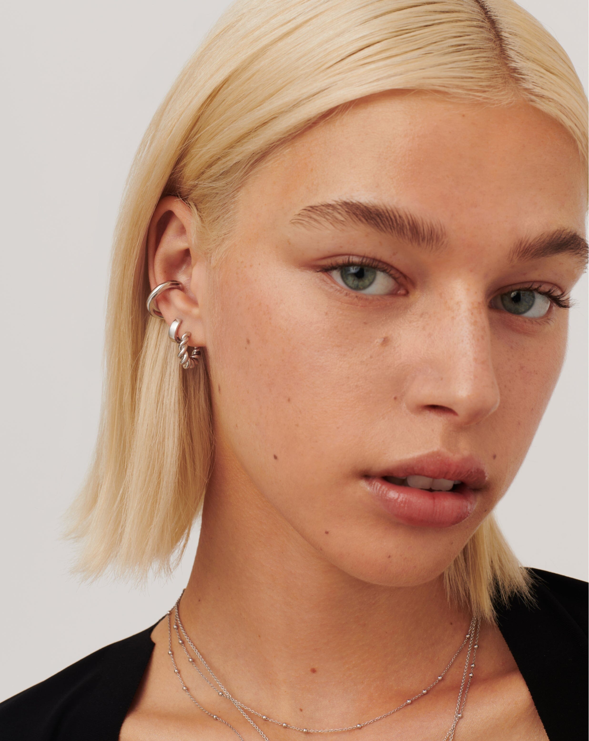 Chubby & Tidal Mini Hoop Earrings Set - Dainty Gold Plated Huggie Hoops for Women - Perfect for Everyday Wear, Date Nights & Gifts