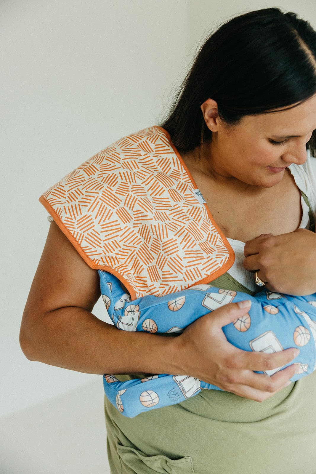 Premium Baby Burp Cloths 3-Pack - Extra Soft Cotton Spit Up Rags with 3 Absorbent Layers, 21