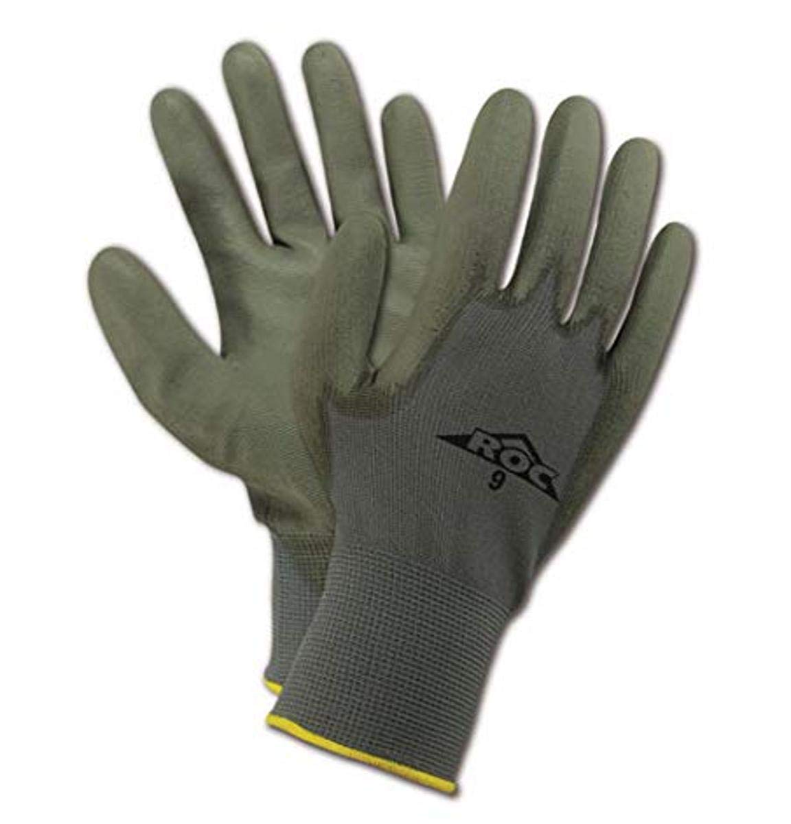 MAGID ROC Dry Grip 13-Gauge Polyurethane Coated Work Gloves - 96 Pairs (JDW150) - Durable & Comfortable for Construction, Landscaping & DIY Projects