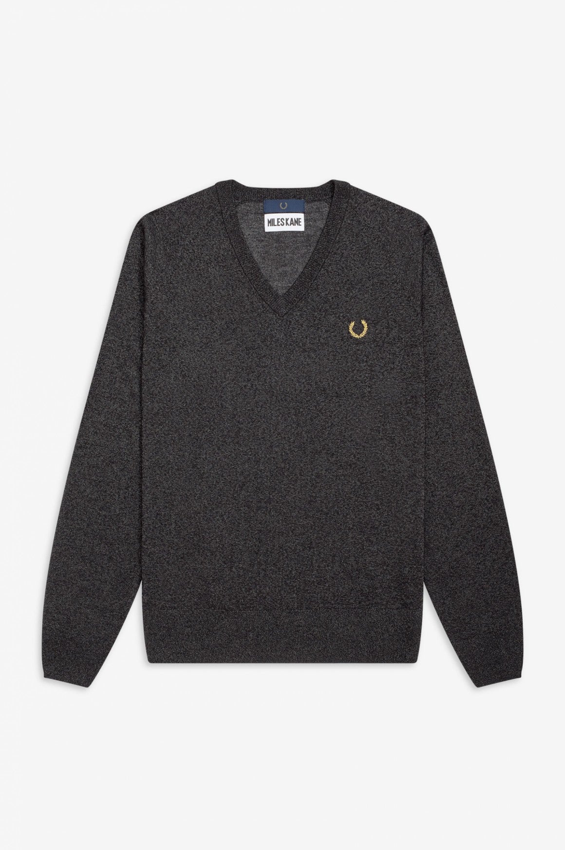 Miles Cain V-Neck Sweater for Men - Gunmetal Gray Knit Pullover | Casual & Business Wear | Perfect for Office, Dates & Winter Outfits