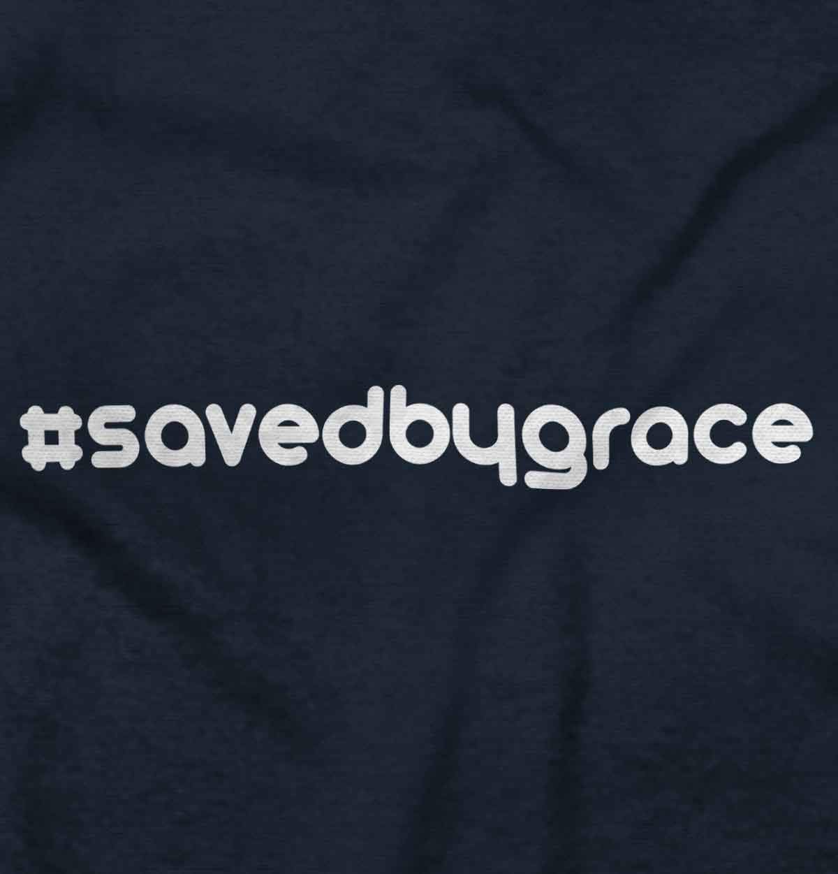 Saved By Grace Christian Hoodie for Women - Classic Teaze Hashtag Pullover Sweatshirt | Church, Bible Study & Everyday Wear