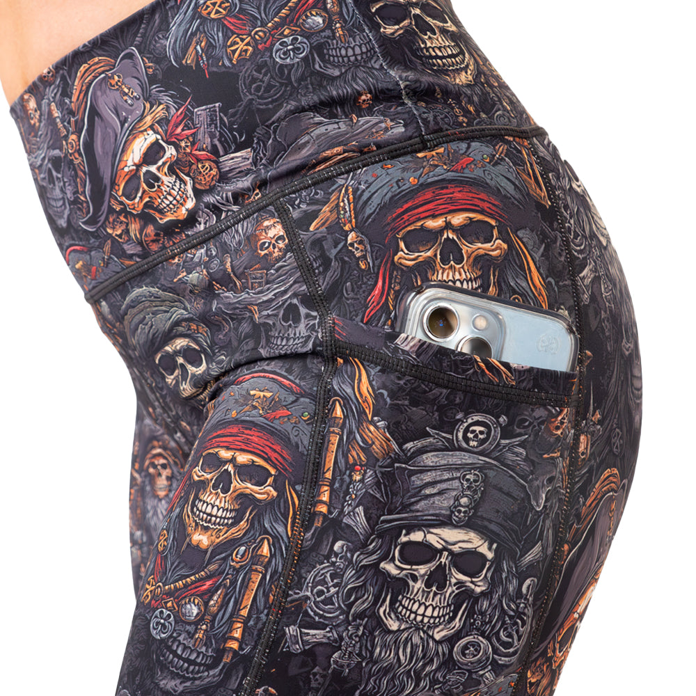 Pirate Themed Shorts for Men & Women - Comfortable & Stylish Pirate Booty Shorts for Costume Parties, Halloween & Cosplay