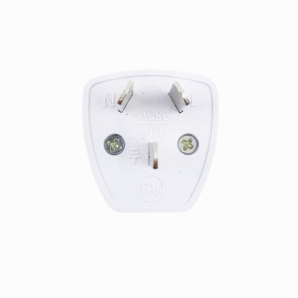 Universal Power Plug Adapter - UK/US/EU to AU 3-Pin Converter for Australia Travel (Works with Laptops, Phones & Hair Tools)