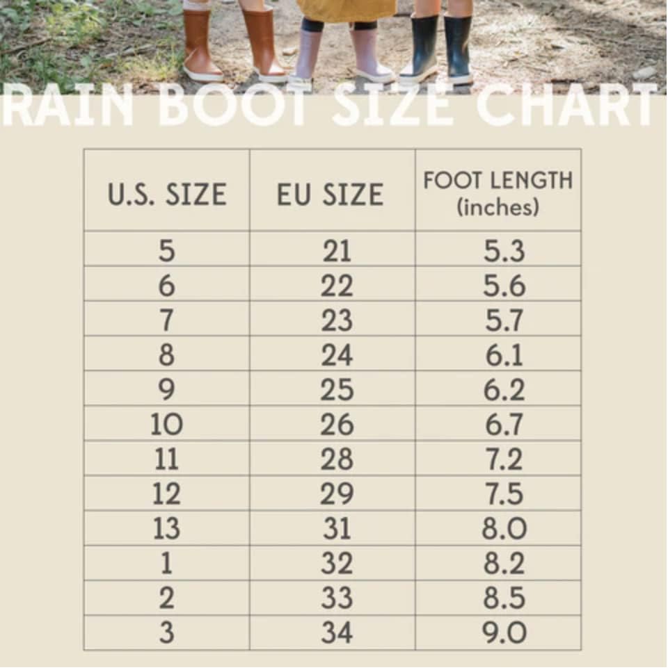 Kids Black Rubber Rain Boots Size 12 - Durable Waterproof Footwear for Outdoor Play and Puddles
