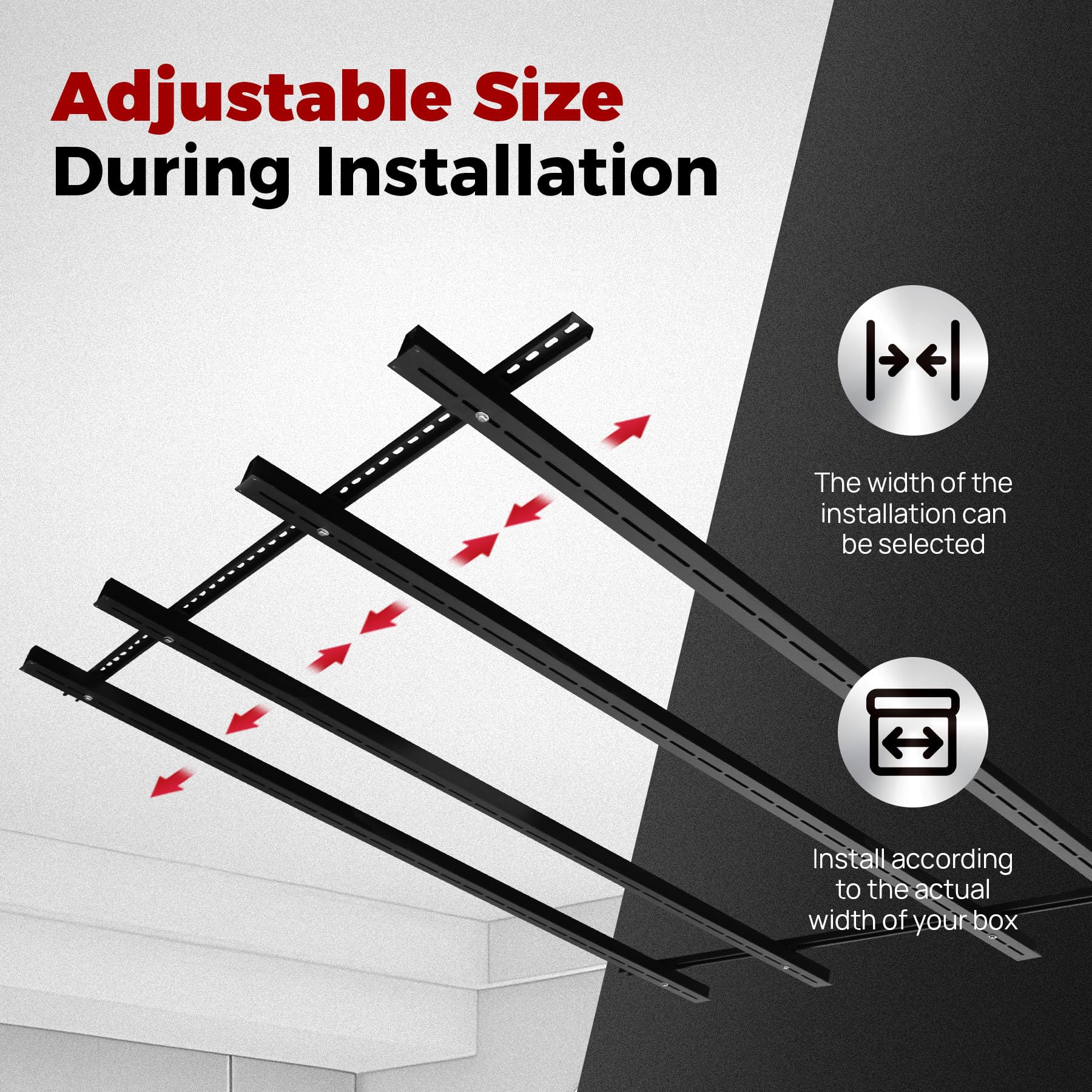 Heavy Duty Overhead Garage Storage Rack System - Adjustable Ceiling Mounted Tote Organizer with Slide Rails, Supports 15 Bins (4 Sets) - Perfect for Garage Organization, Home Storage & Clutter Control