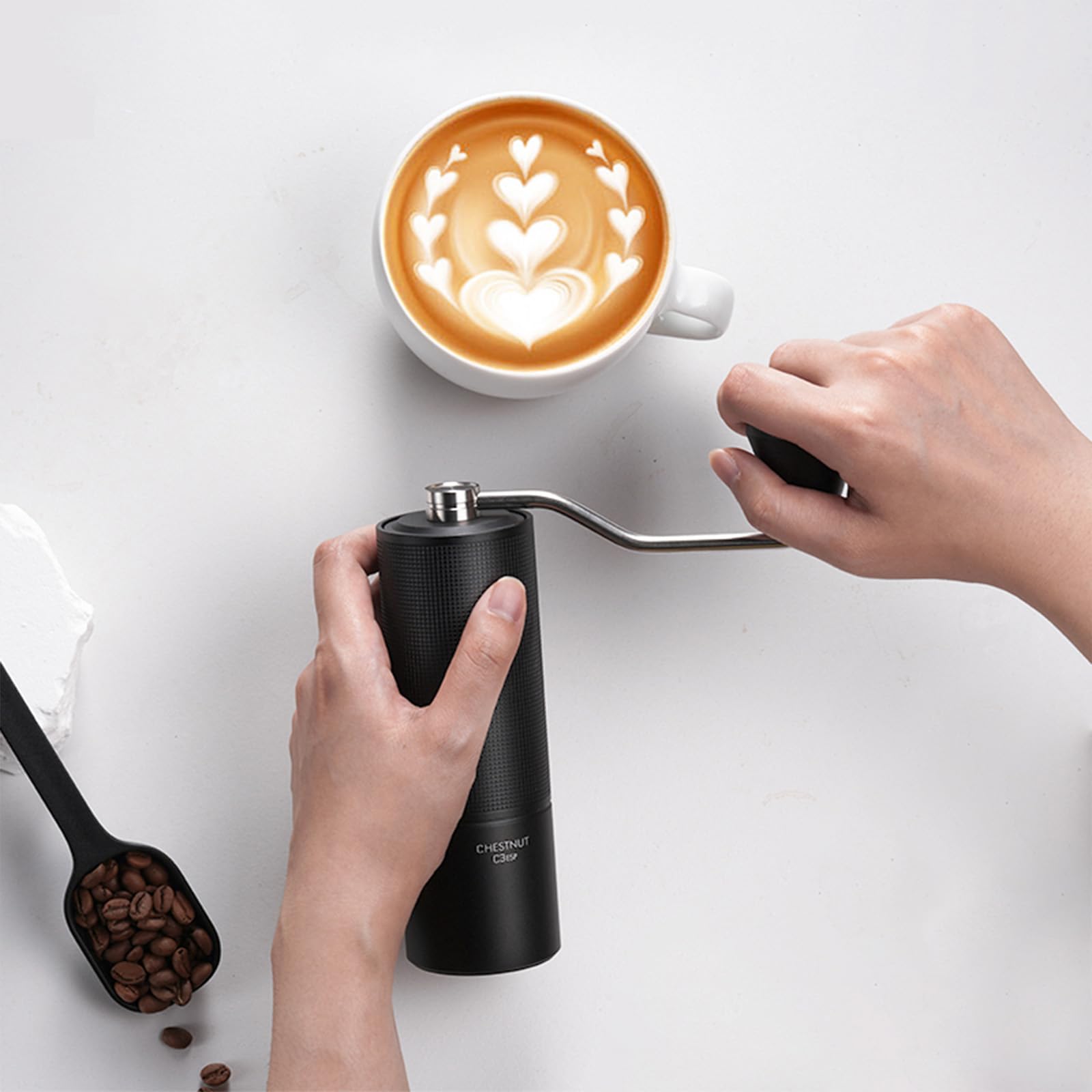 TIMEMORE Chestnut C3 ESP Manual Coffee Grinder - Stainless Steel Conical Burr, Adjustable Settings for Espresso & Pour Over - Perfect for Home, Office & Travel Coffee Brewing