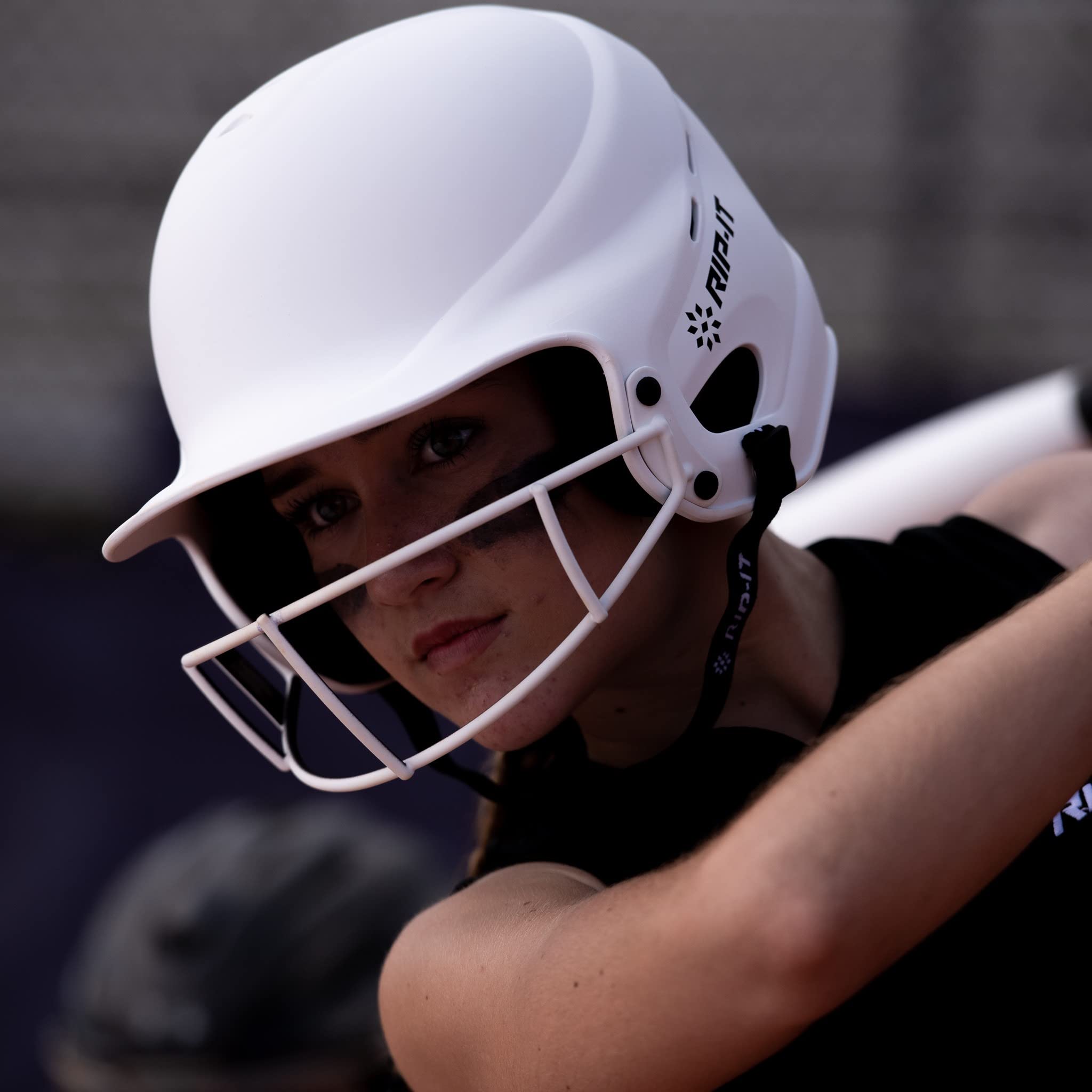 RIP-IT Vision Pro Softball Batting Helmet - Matte Finish Lightweight Women's Sports Gear for Training & Games | Perfect for Fastpitch Softball Players & Coaches