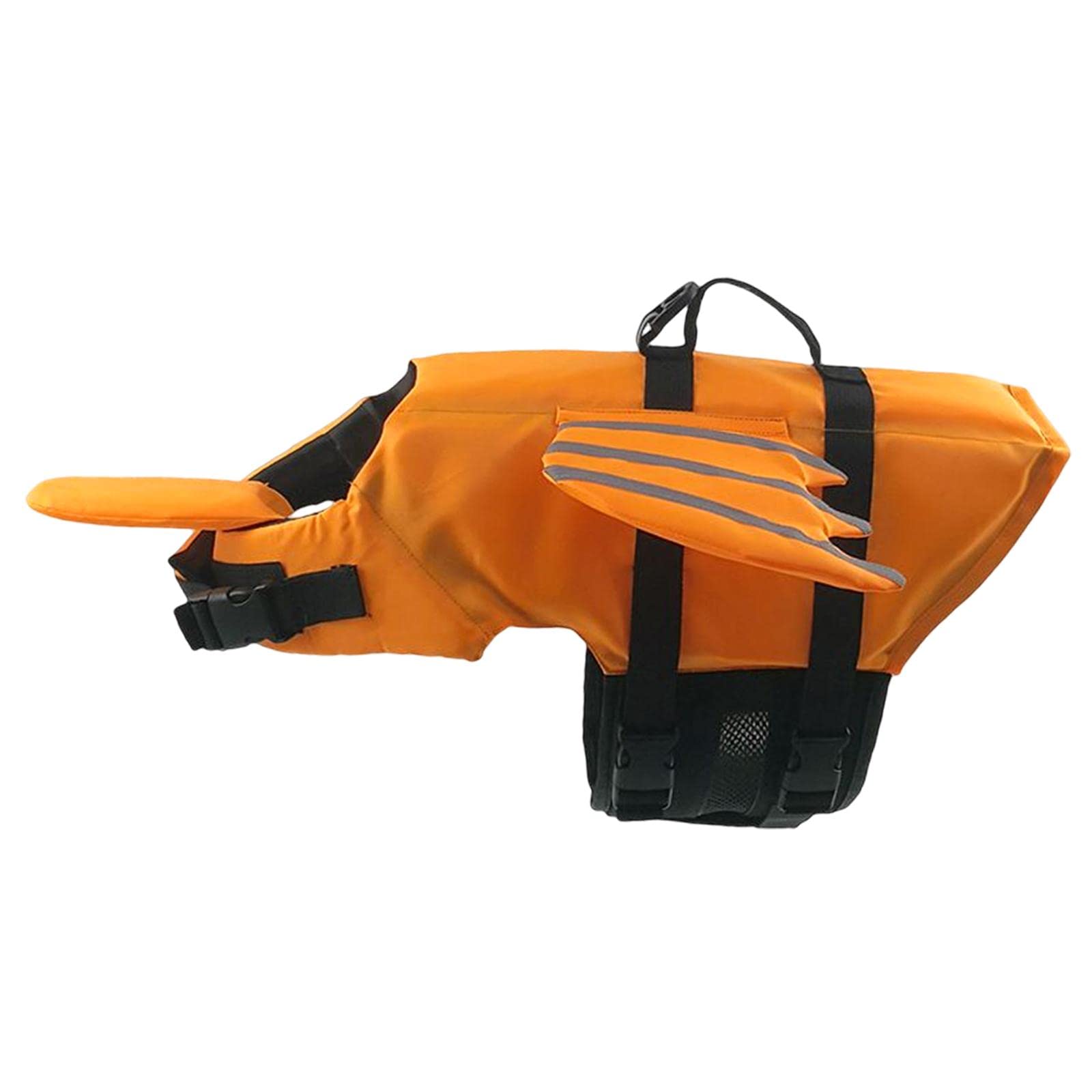 SunniMix Reflective Dog Life Jacket - Adjustable Pet Safety Vest for Swimming, Boating & Pool - High Visibility Rescue Preserver for Beach, Lake & Water Activities