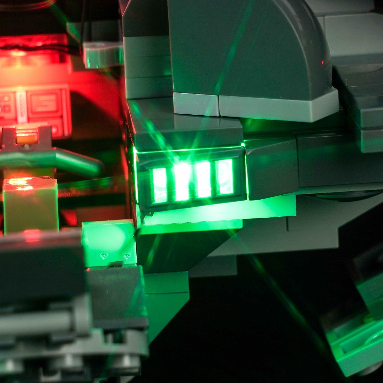 LEGO Star Wars Darth Maul's Sith Infiltrator 75383 Light Kit - Custom LED Lighting Set for Building Blocks | Perfect for Display & Nighttime Showcase
