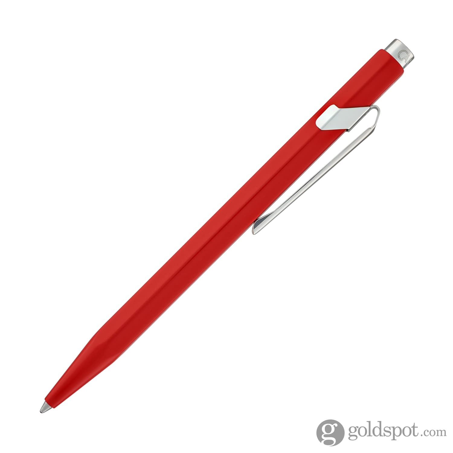 Premium Caran d'Ache 849 Metal Ballpoint Pen - Elegant Red Ink Writing Instrument for Professionals & Gift Giving | Office, Business, Journaling & Everyday Use