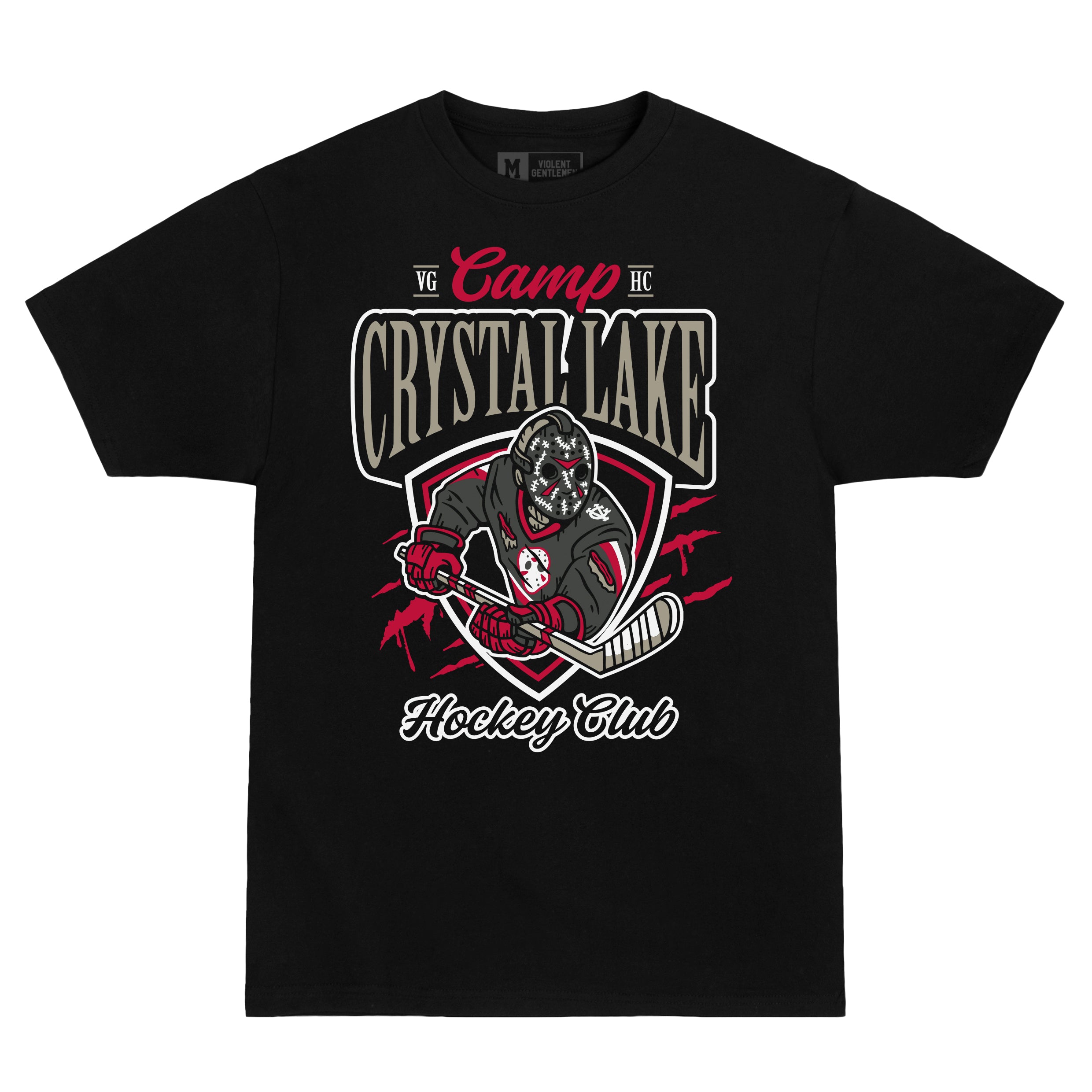Camp Crystal Lake Premium T-Shirt - Horror Movie Fan Merch - Perfect for Halloween, Cosplay & Horror Conventions