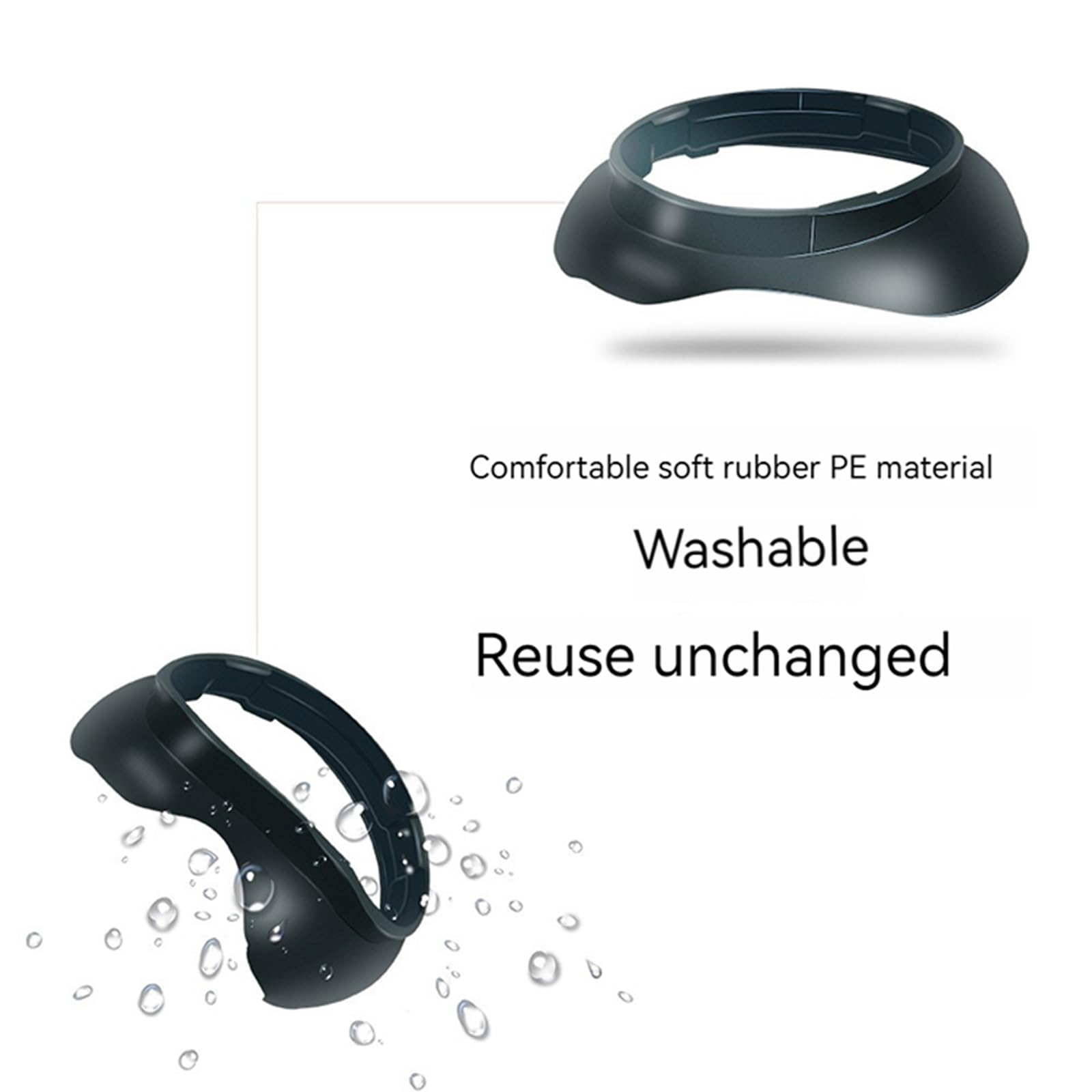 NUHFUFA VR Lens Protective Frames for Meta Quest 3 - Anti-Scratch Glasses Spacer Set with Storage Box | Compatible with Quest 3 Accessories | Perfect for VR Gaming, Movie Watching & Protecting Your Headset Lenses