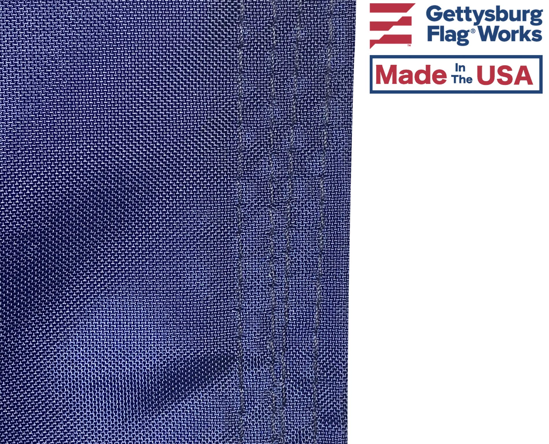 Set of 25 Blank Old Glory Blue Nylon Flags - 2x3 Feet American Made Patriotic Decorative Flags for Parades, Events & Home Decor