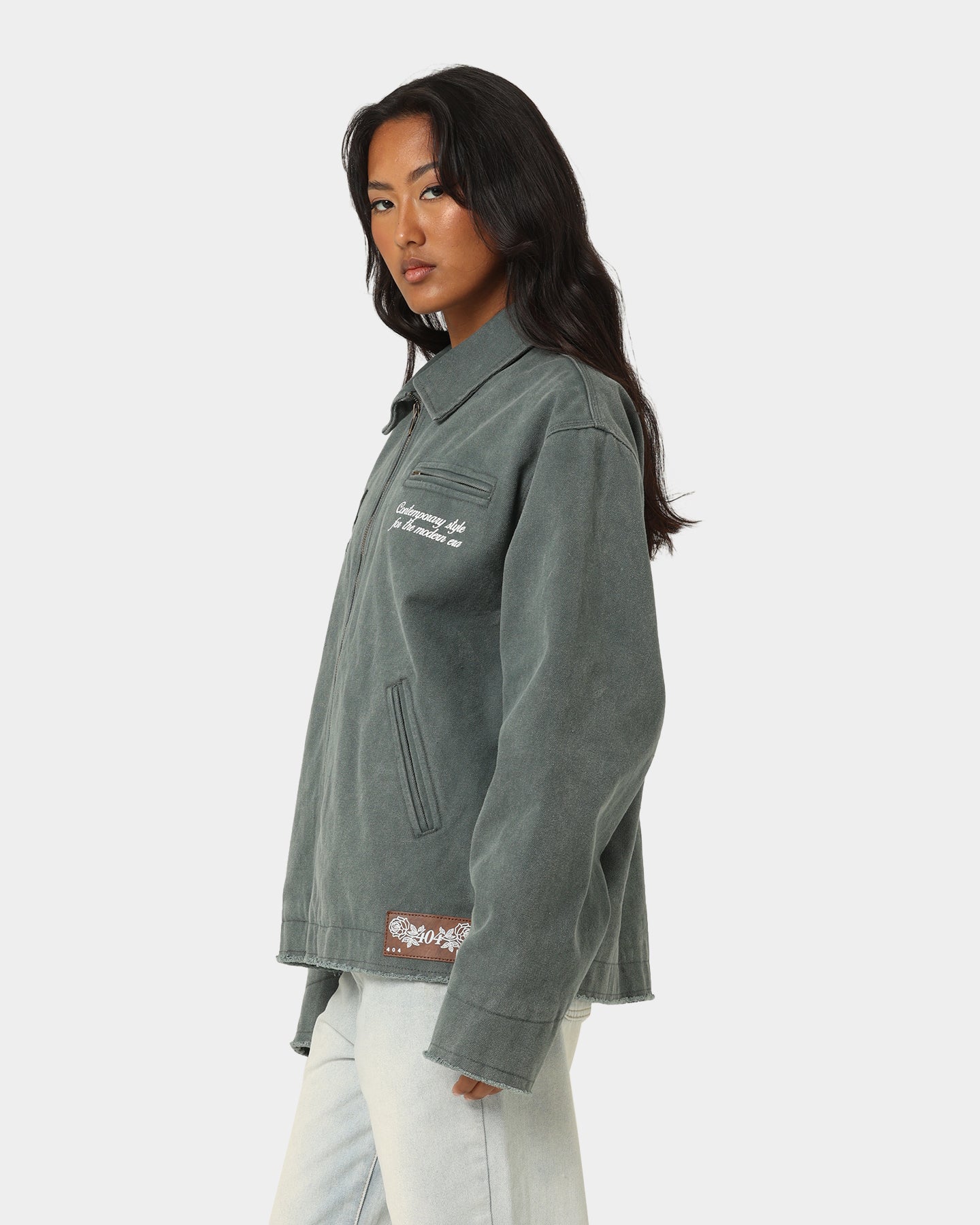 404 Florence Work Jacket for Men - Durable Green Utility Jacket with Multiple Pockets | Perfect for Outdoor Work, Hiking & Casual Wear