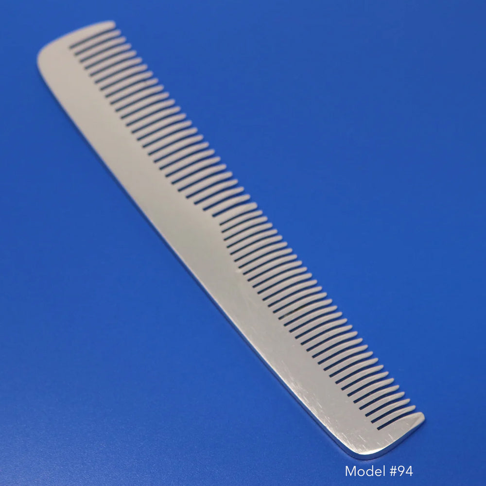Krest Professional Metal Combs - Premium Aluminum Hair Combs 100% Hand Finished for Men & Women - Perfect for Styling, Barber Shops, and Travel