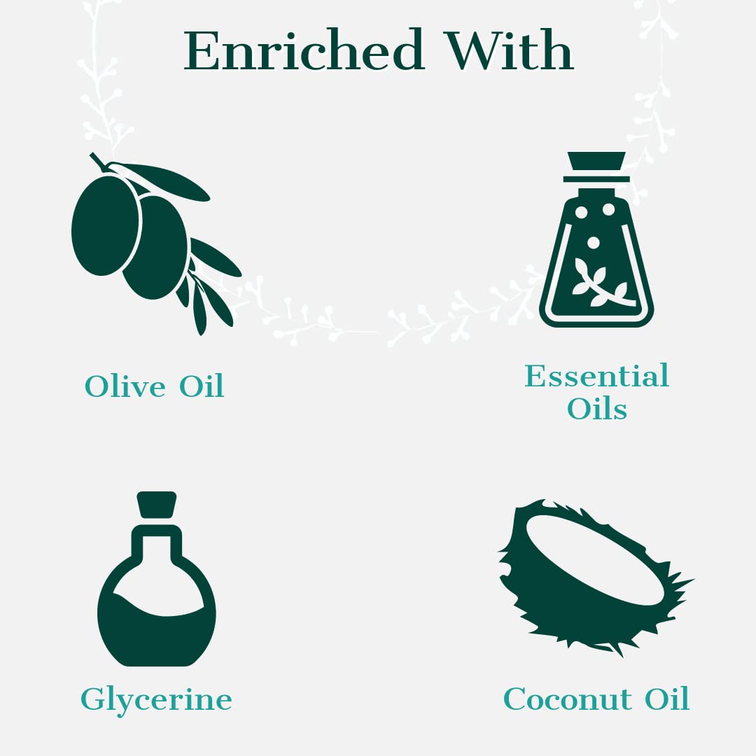 Organic Neem & Tea Tree Antibacterial Soap - 100g (Pack of 5) | Natural Handmade Herbal Soap for Acne, Eczema & Skin Irritations | Gentle Cleansing for Face & Body | Vegan, Cruelty-Free Skincare