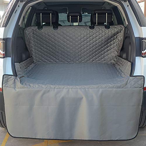 **J&C Heavy Duty Waterproof Pet Cargo Liner - Universal Non-Slip Dog Car Seat Cover for SUV, Trucks & Cars - Protects Trunk & Seats from Dirt, Hair & Scratches - Perfect for Travel, Road Trips & Daily Commute (Grey)**