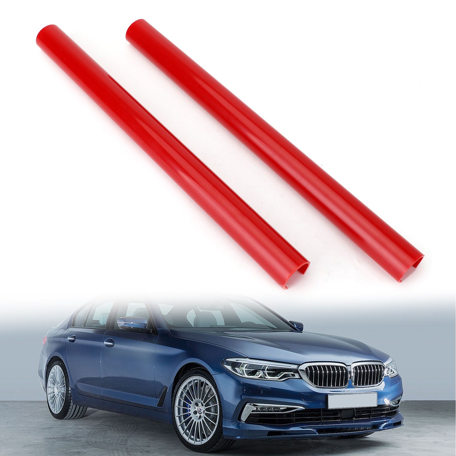 BMW G01 G02 G05 G06 G07 G30 G38 Blue Grill Bar V Brace Support Wrap - Universal Fit for X3 X4 X5 X6 X7 5 Series - Enhances Front Grille Style & Protection for Off-Road & Urban Driving