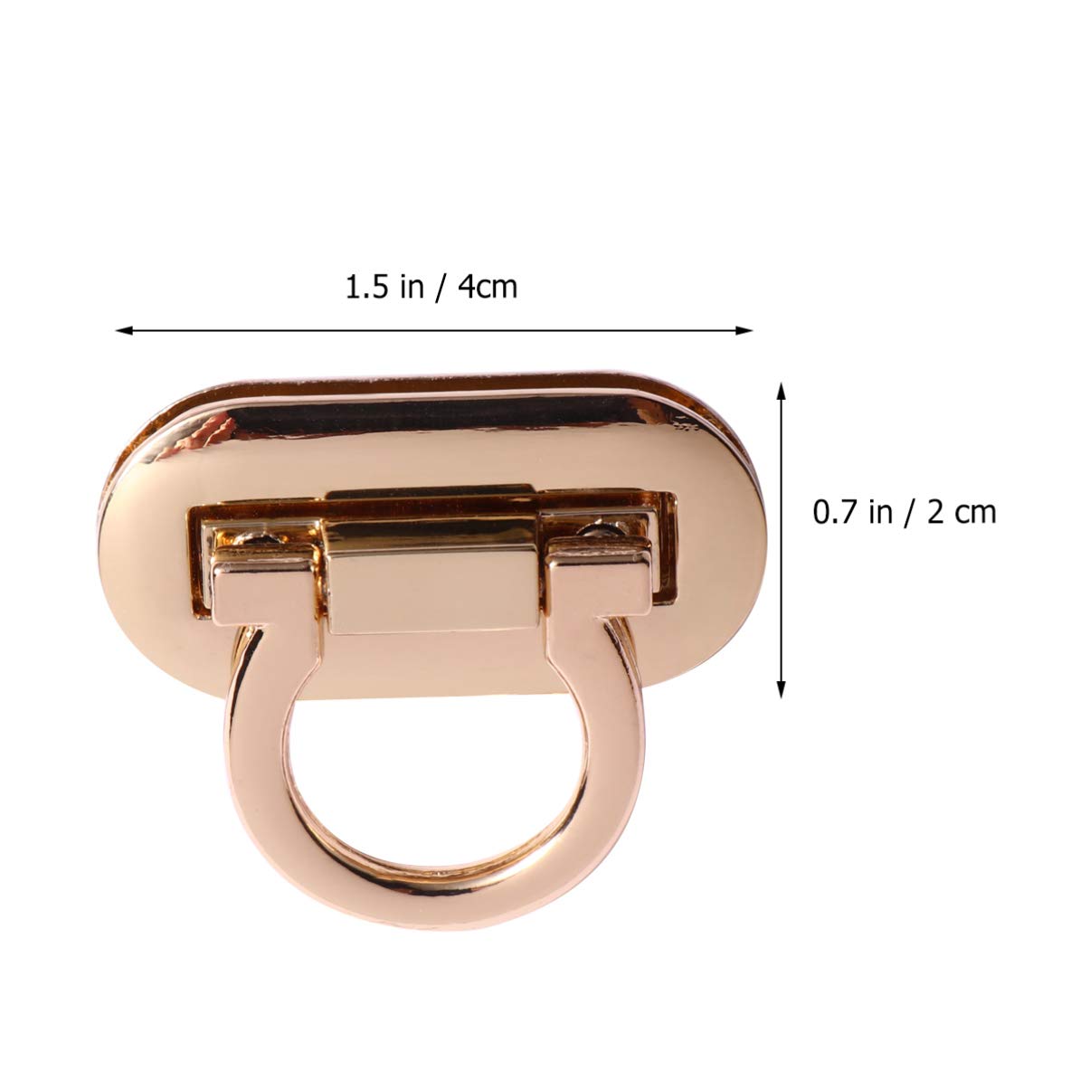 Exceart 4PCS Premium Hardware Padlock & Purse Accessories Set - Secure Lock Buckle for Wallets, Clutches, Suitcases & Mortise Locks | Ideal for Travel, Daily Use & Anti-Theft Protection